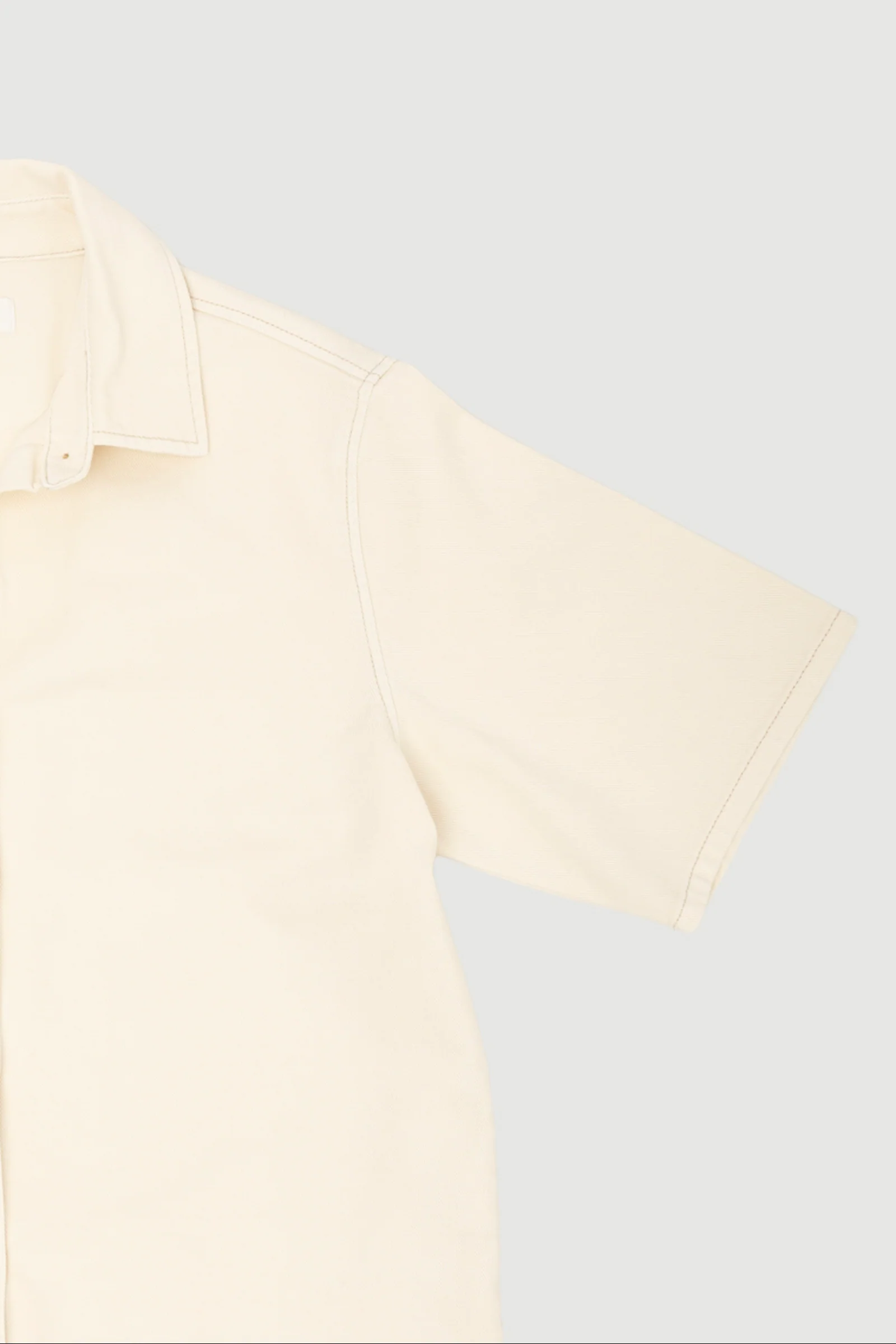 Re-Worn Womens Cotton Denim Boxy Shirt - Image 2