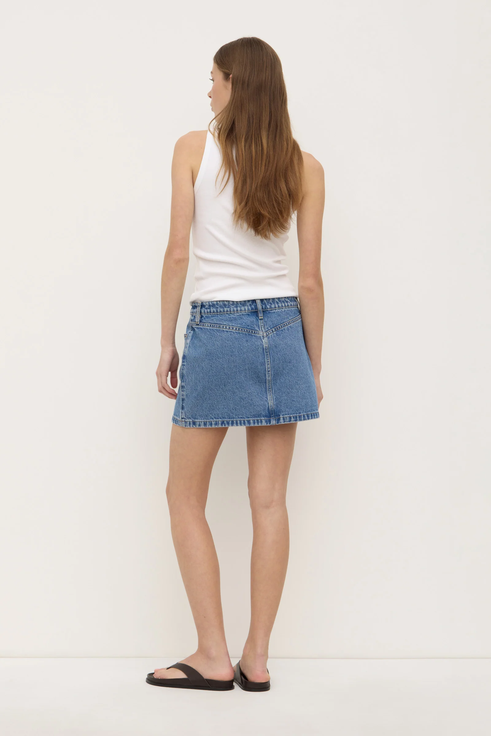 Callista Denim Mini Skirt - Image 4
