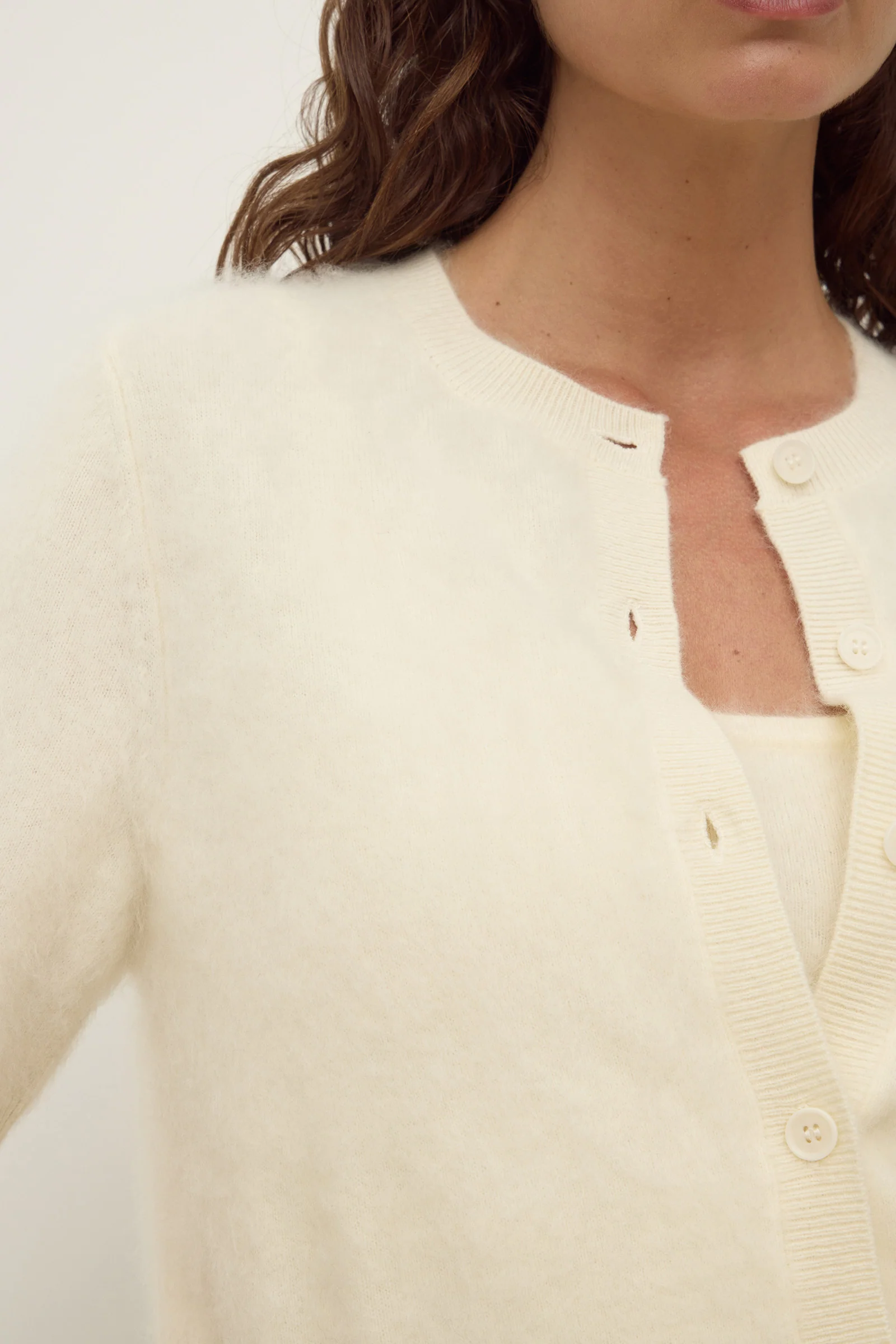 Carina Merino Wool Short Sleeve Cardigan - Image 2