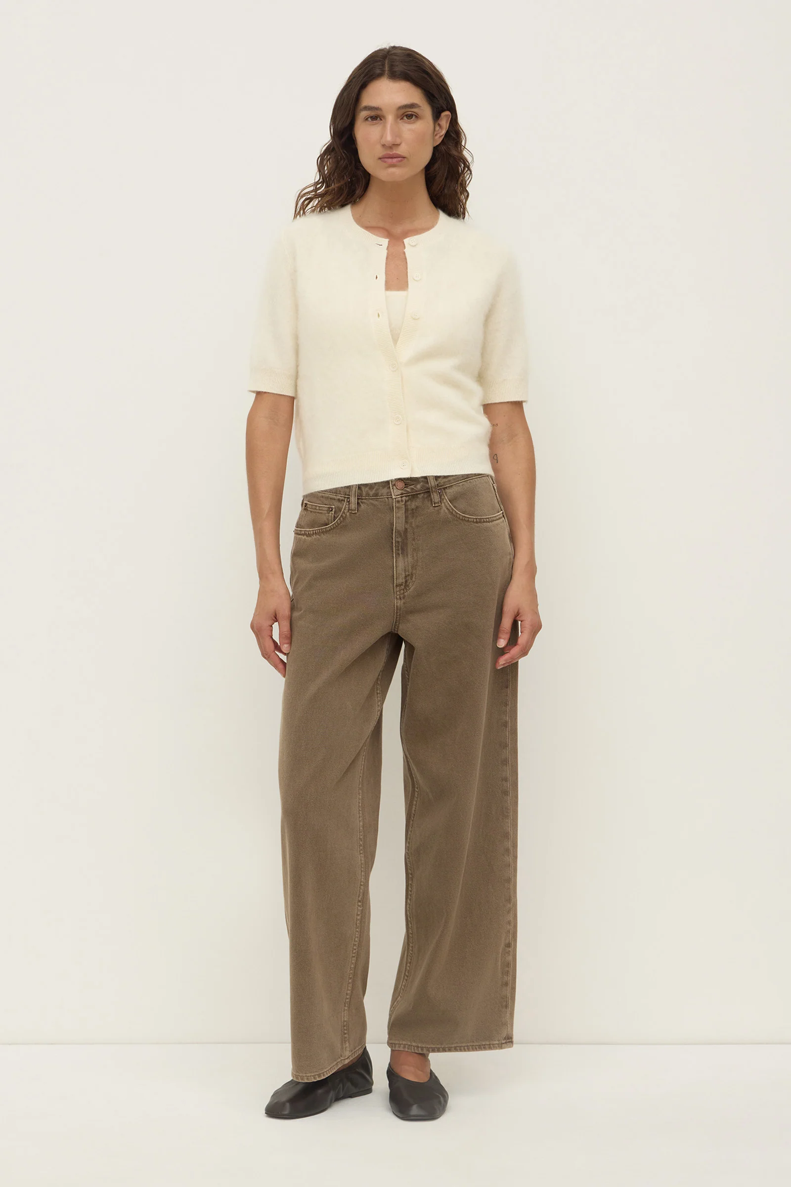 Carina Merino Wool Short Sleeve Cardigan - Image 4