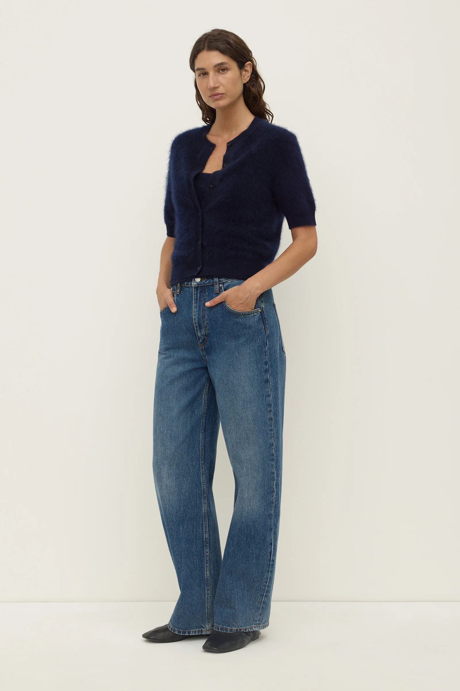 Carina Merino Wool Short Sleeve Cardigan - Image 6