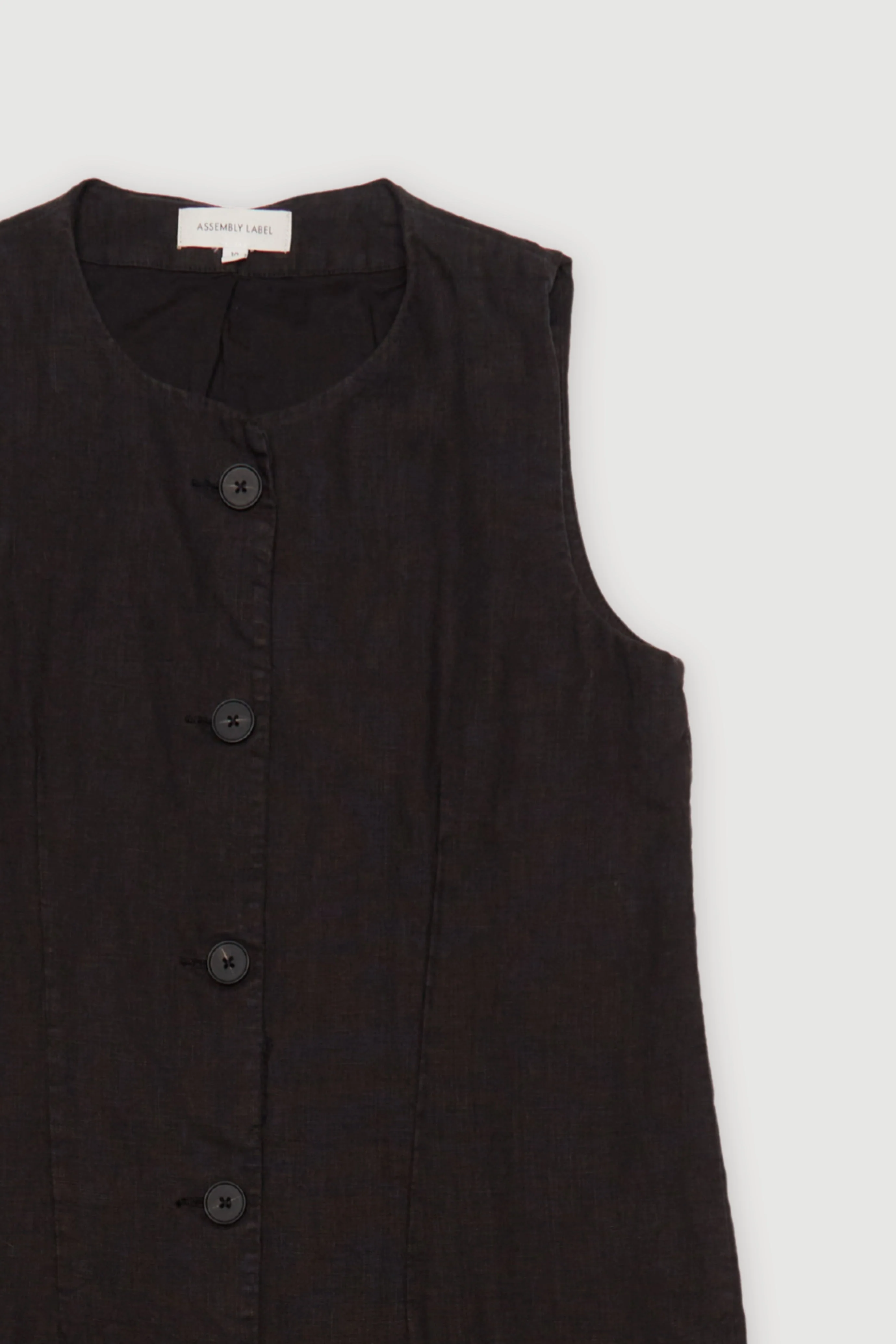 Re-Worn Womens Linen Dress - Image 2