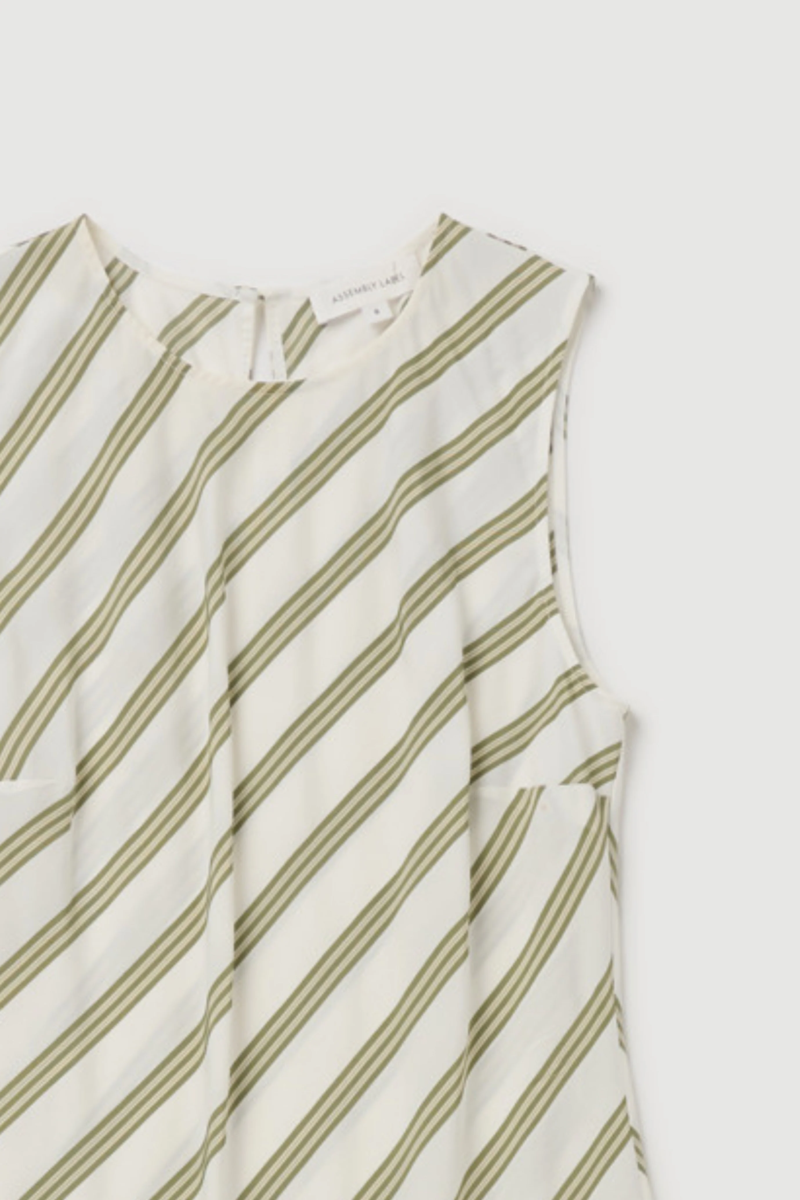 Re-Worn Womens Viscose Blend Stripe Dress - Image 2