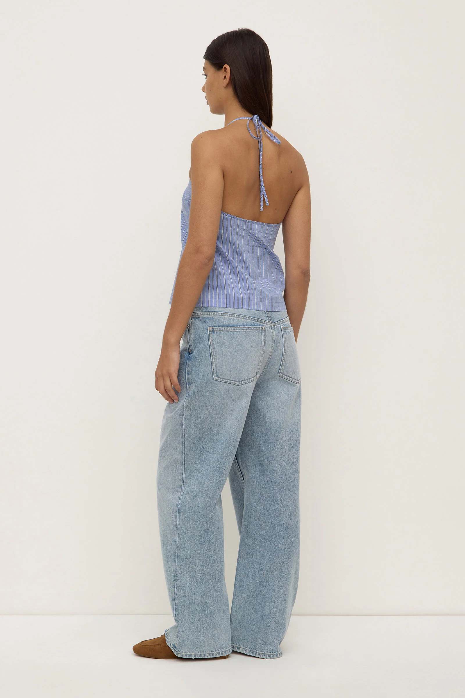 Erina Stripe Halter Top - Image 2