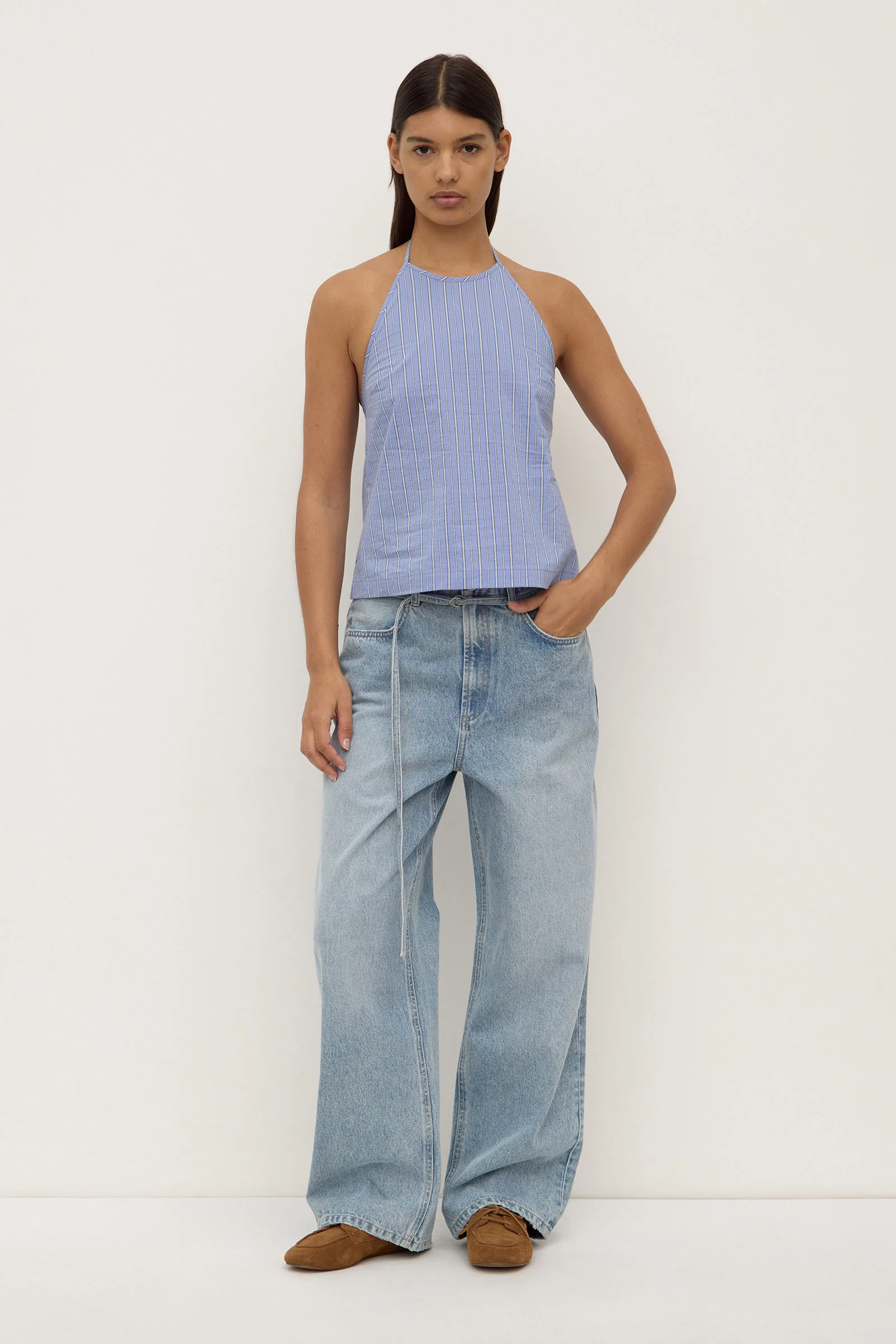 Erina Stripe Halter Top - Image 6
