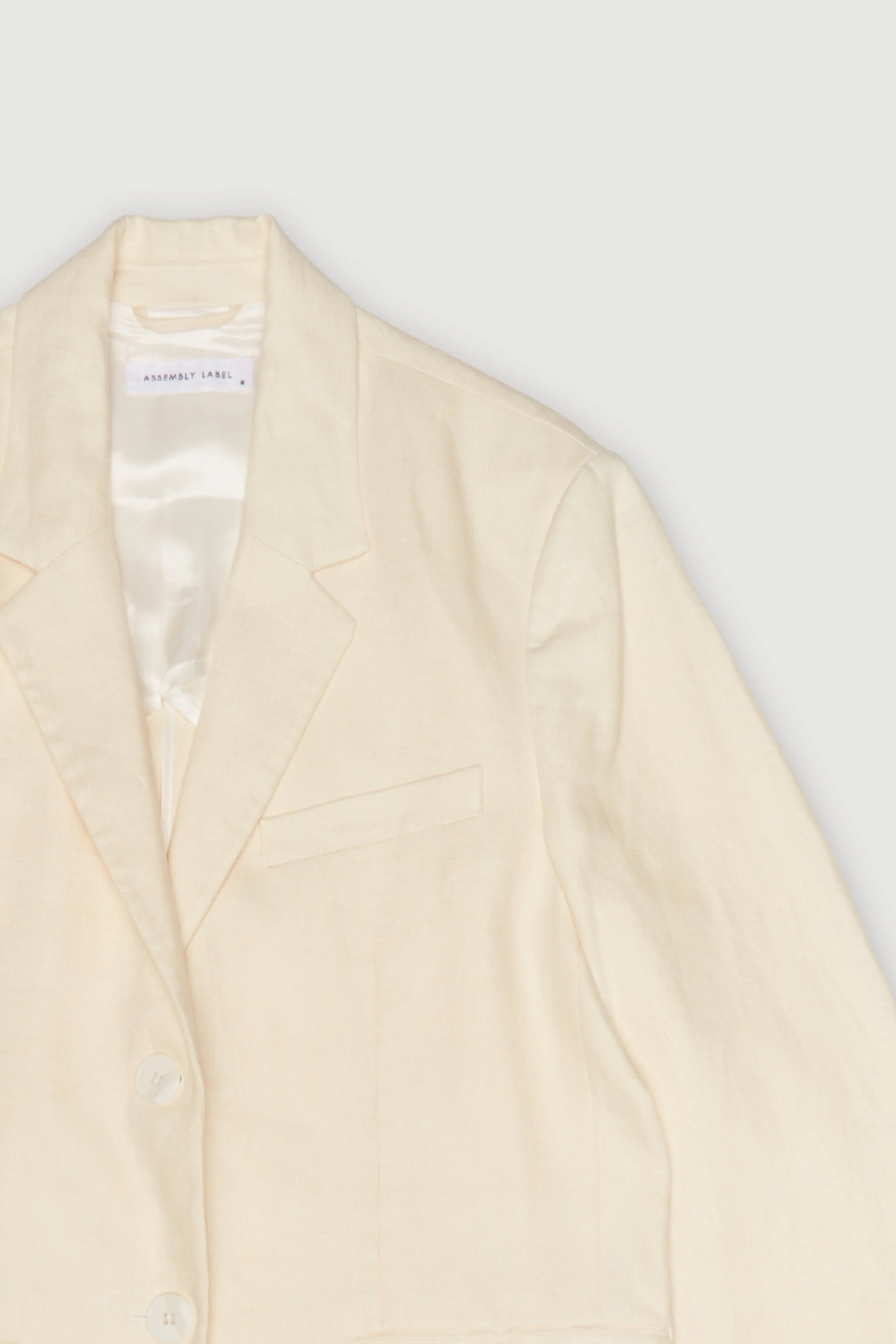 Re-Worn Womens Linen Textured Jacket - Image 2