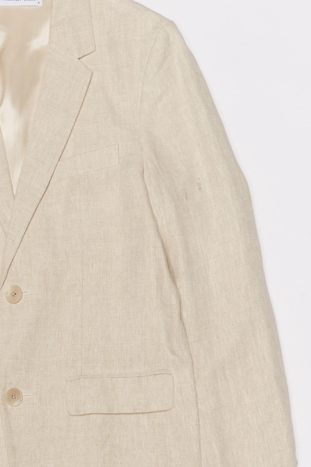 Re-Worn Mens Linen Jacket - Image 2