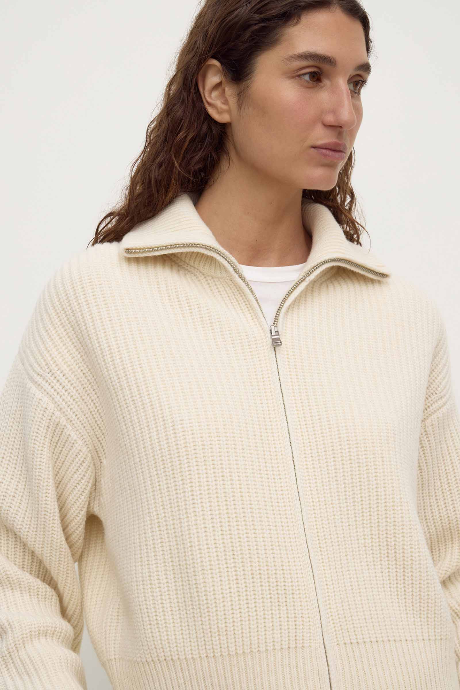 Kaia Wool Zip Sweater - Image 2