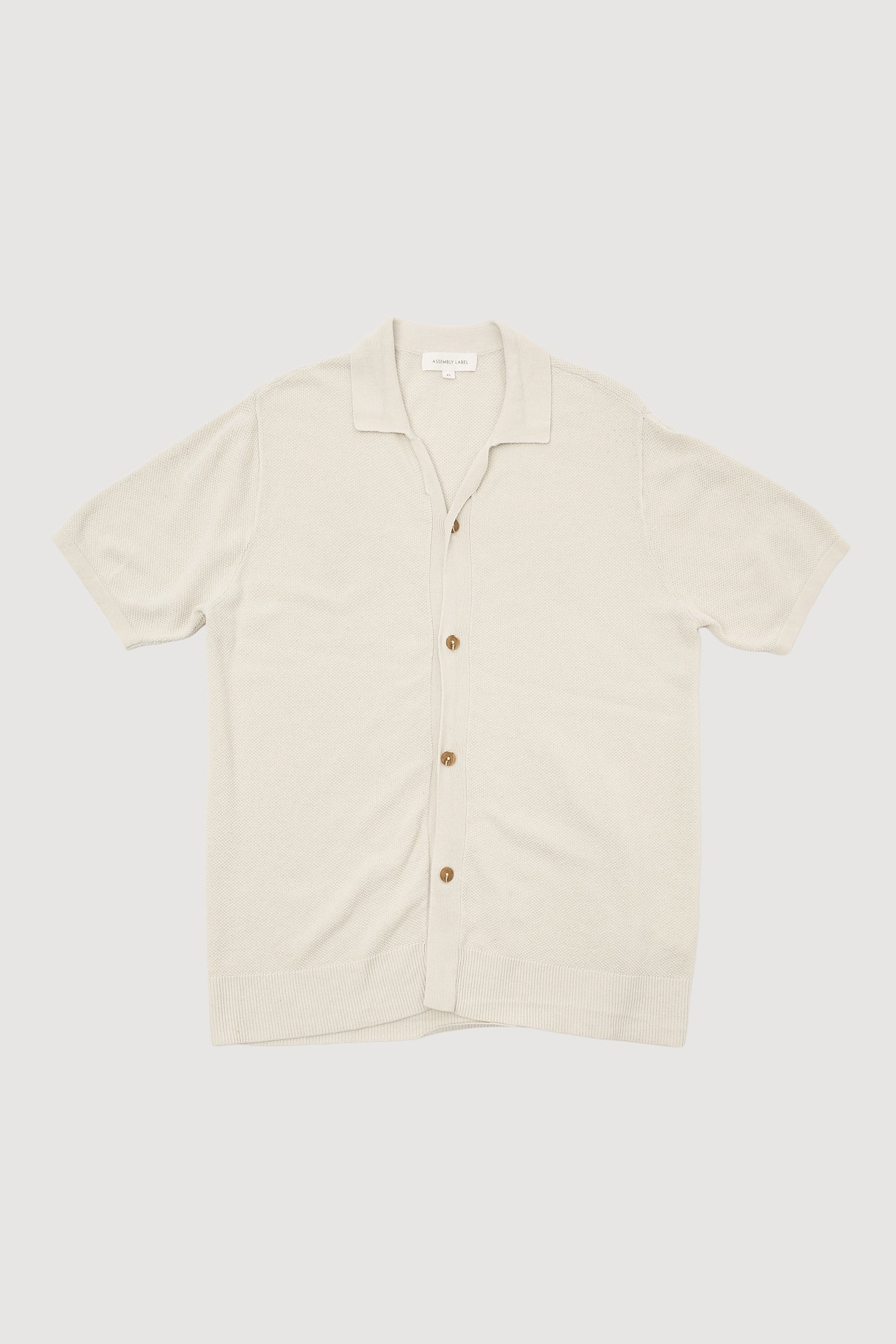 Re-Worn Mens Linen Blend Knit Shirt