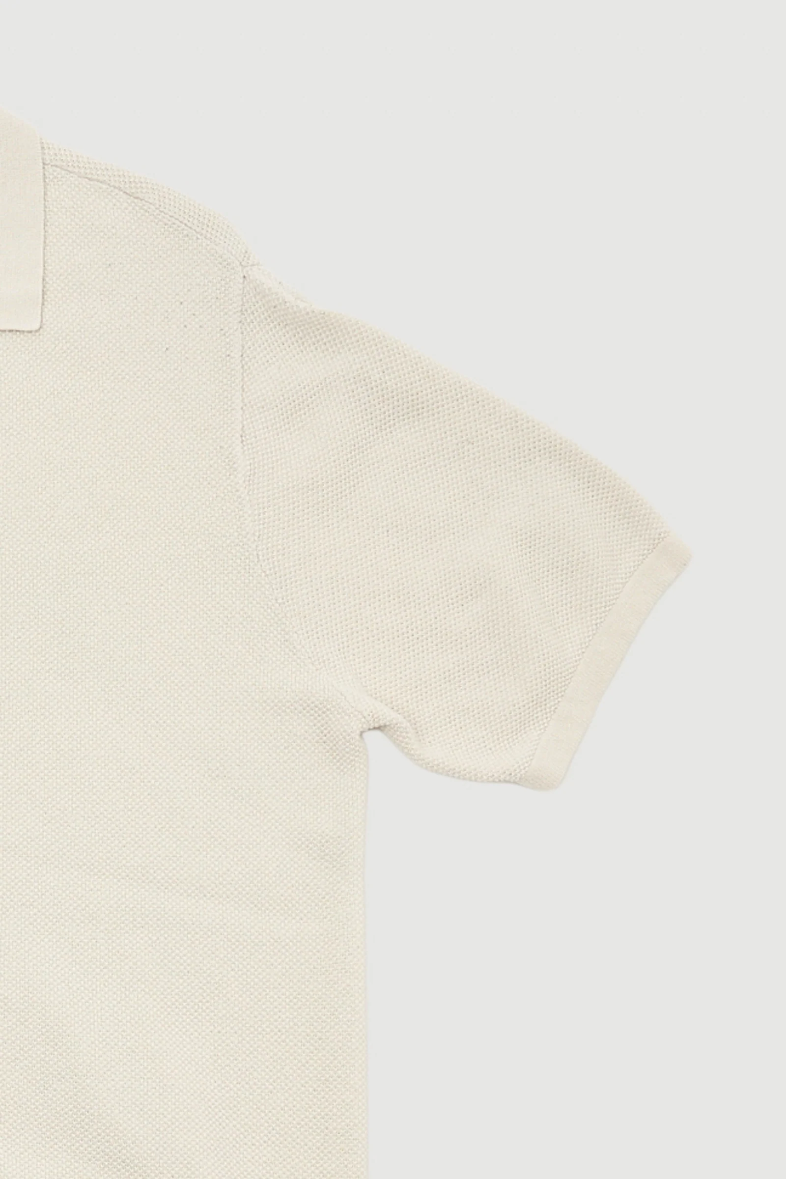 Re-Worn Mens Linen Blend Knit Shirt - Image 2