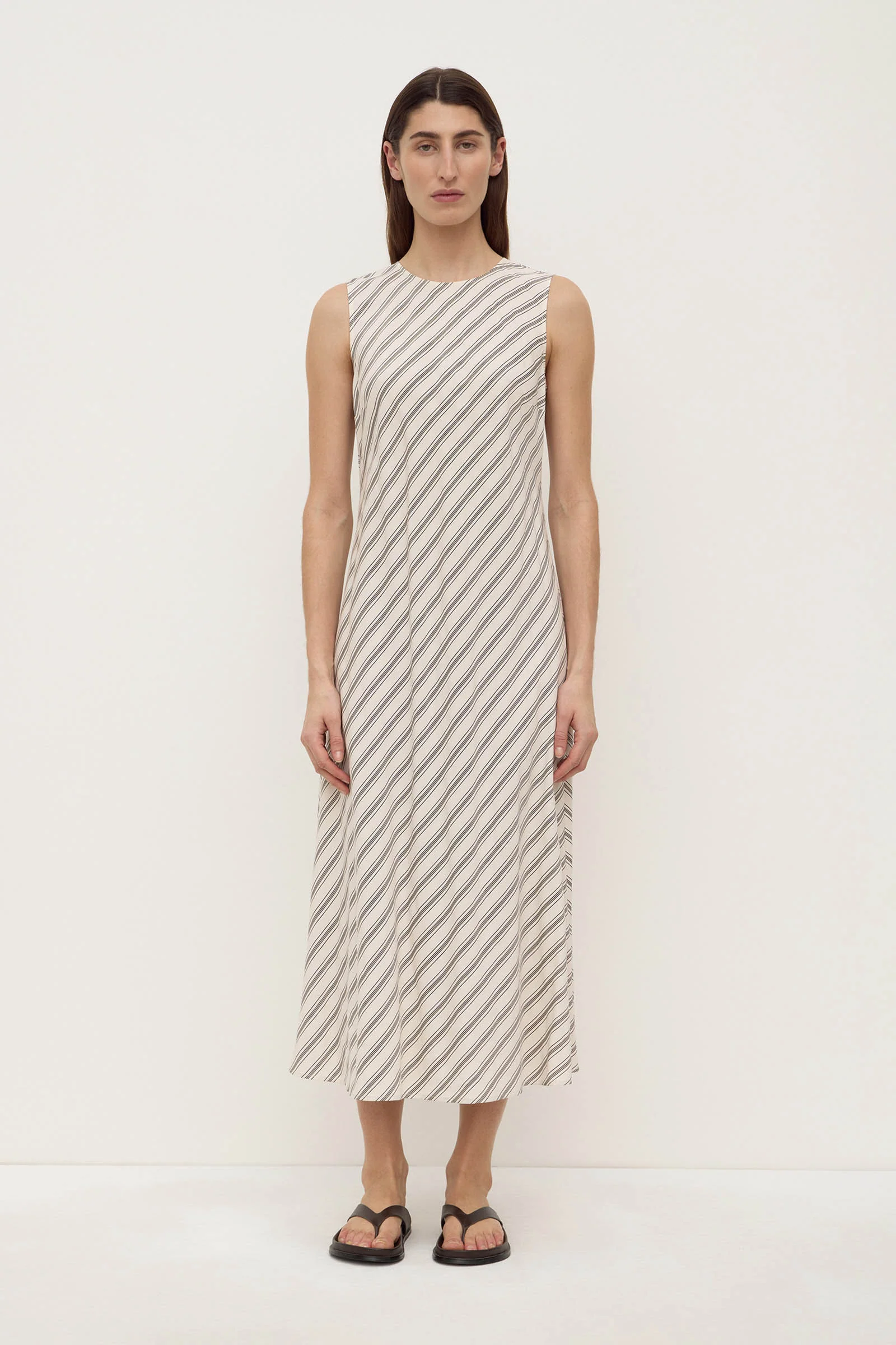 Lenny Stripe Midi Dress