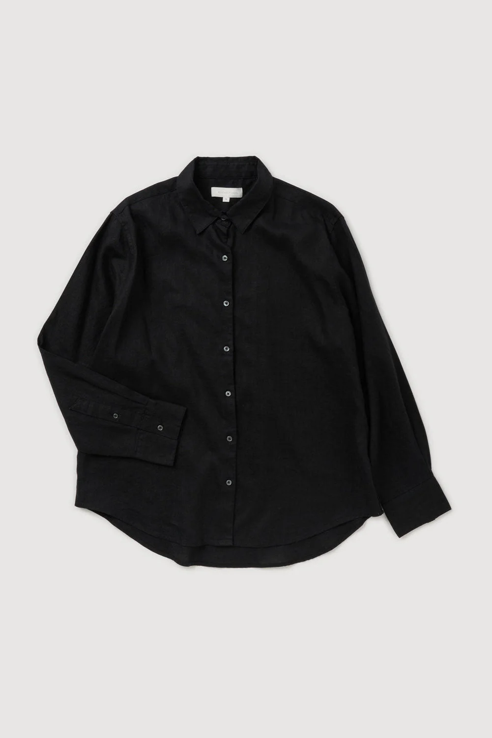 Re-Worn Womens Linen Textured Long Sleeve Shirt