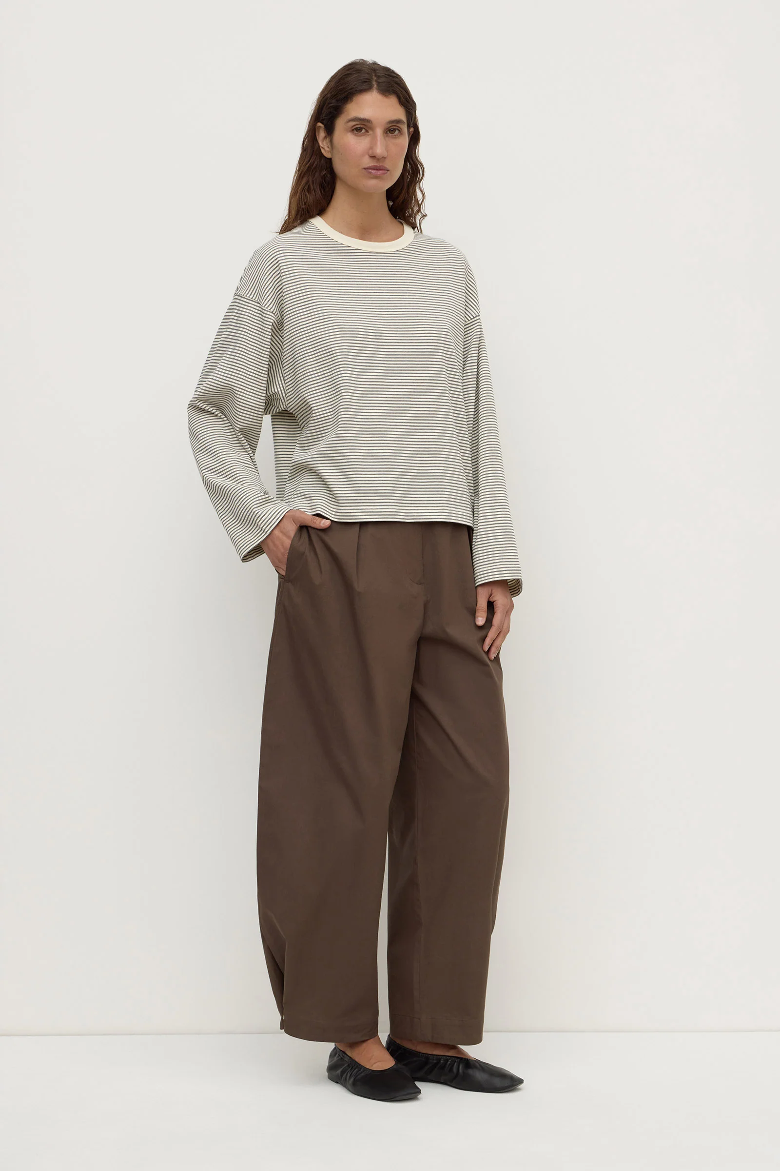 Malone Stripe Wide Sleeve Tee - Image 3