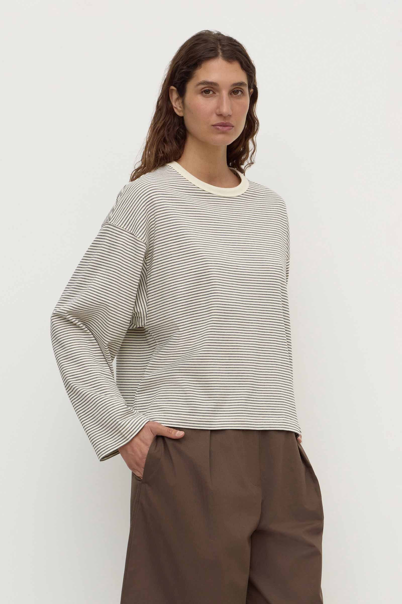 Malone Stripe Wide Sleeve Tee - Image 5