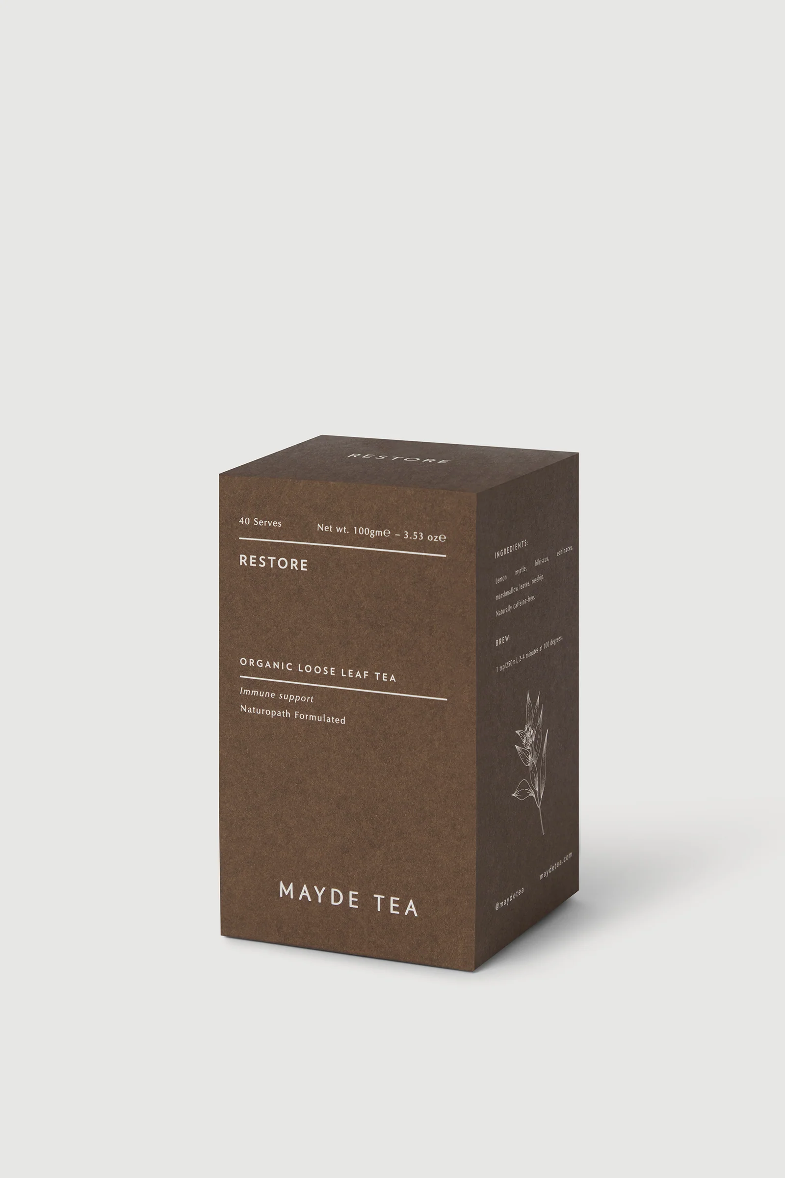 Mayde Tea - Restore Loose Leaf Tea Box