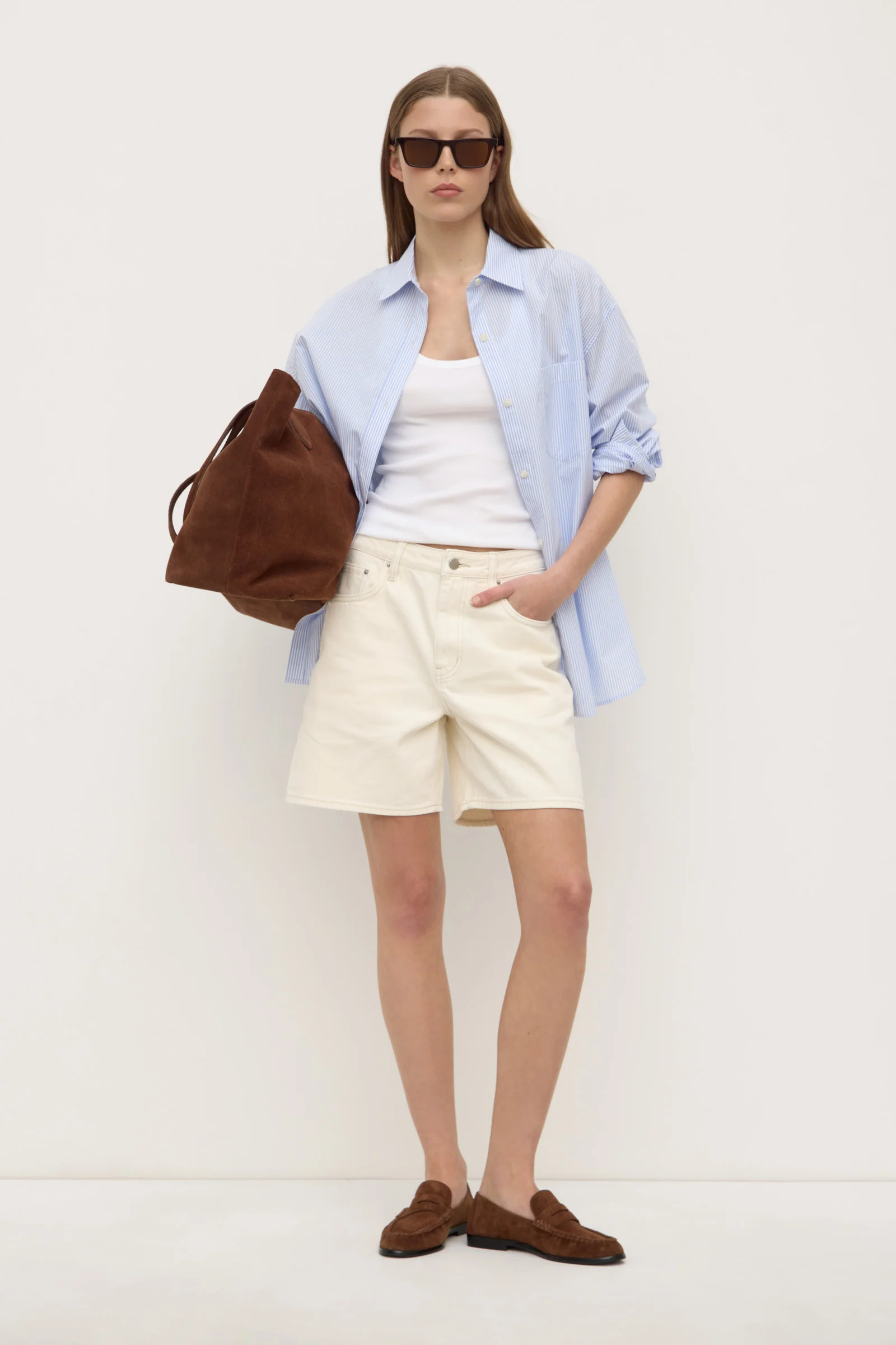 Mid Rise Vintage Denim Short
