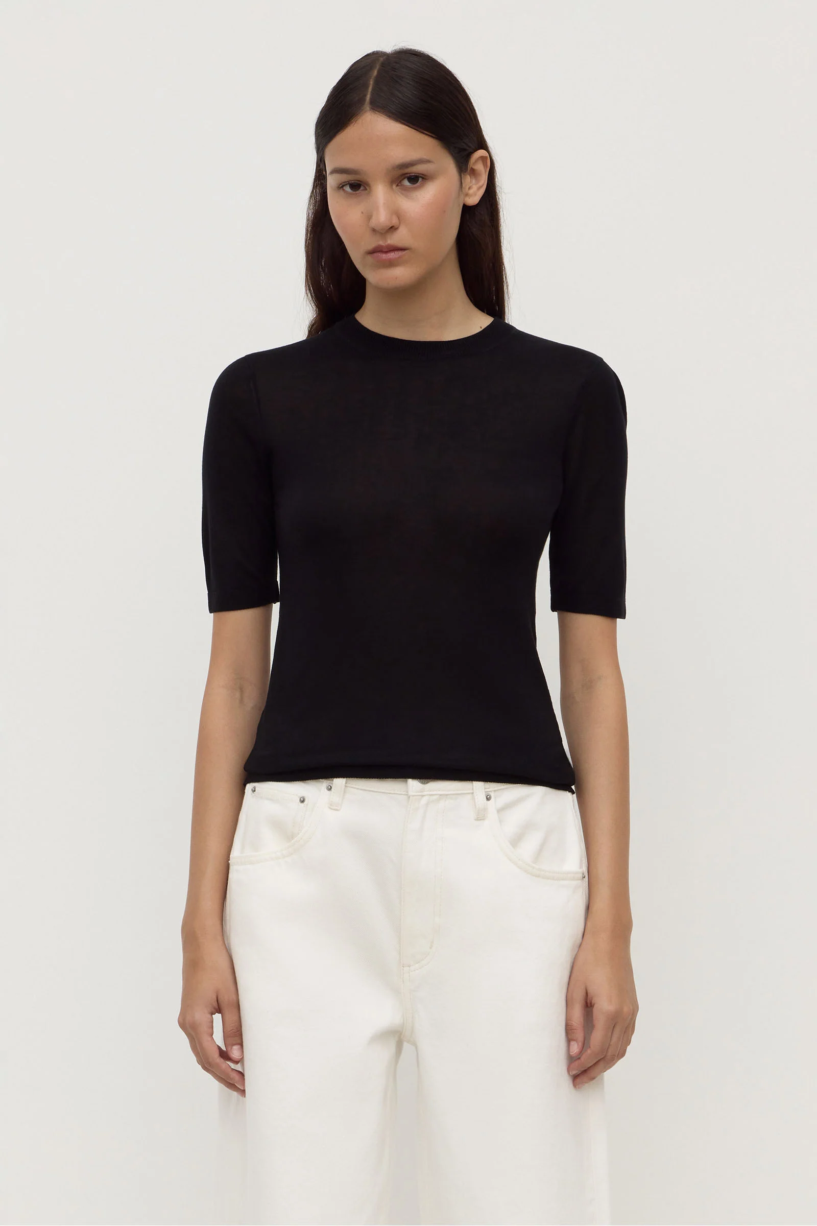 Mina Silk Knit Tee