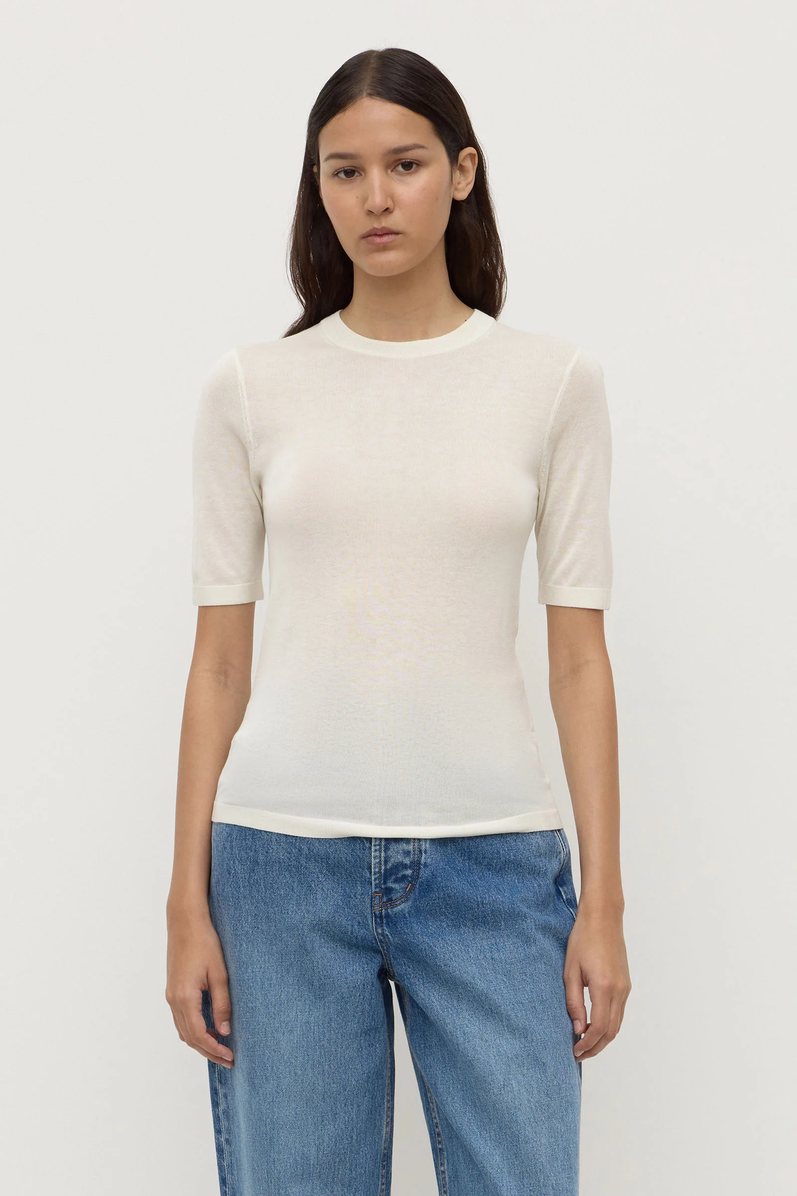 Mina Silk Knit Tee