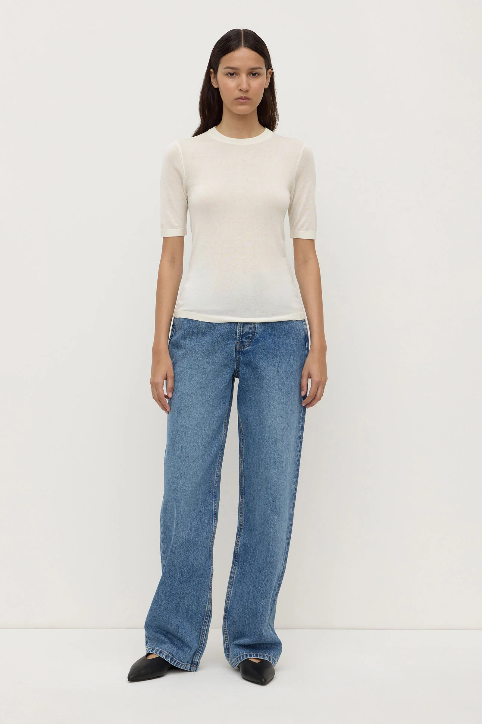 Mina Silk Knit Tee - Image 3