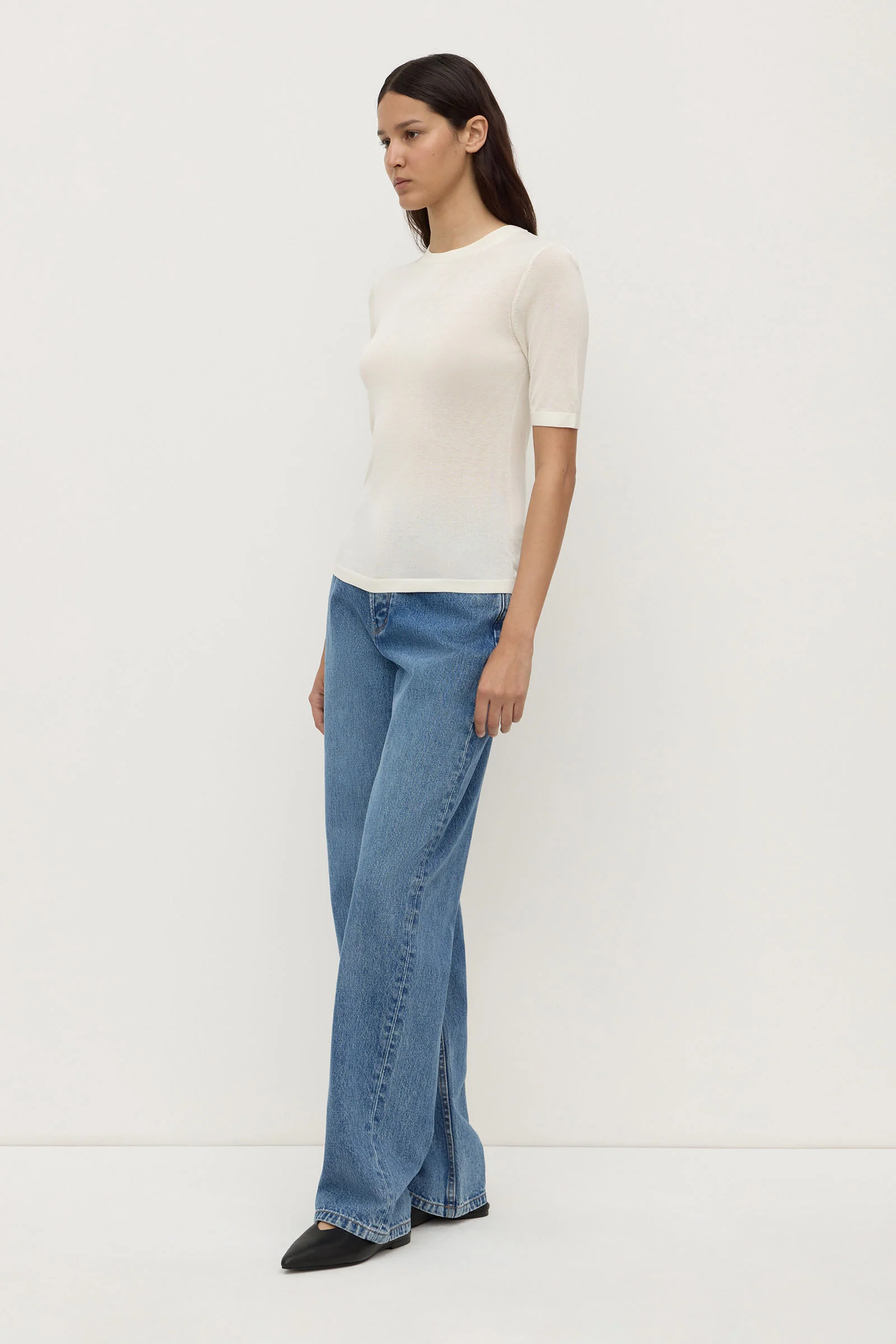 Mina Silk Knit Tee - Image 4