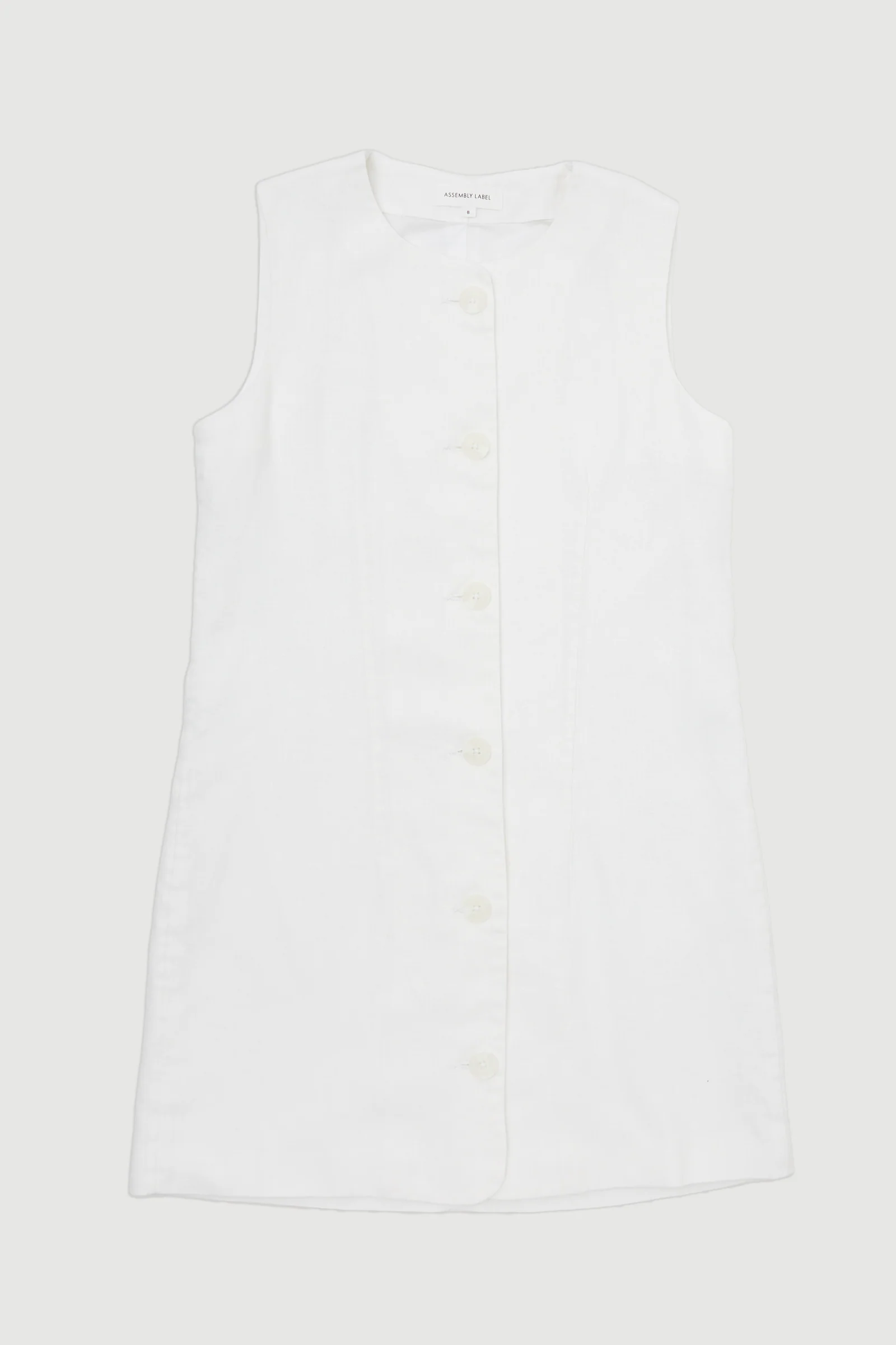 Re-Worn Womens Linen Mini Dress