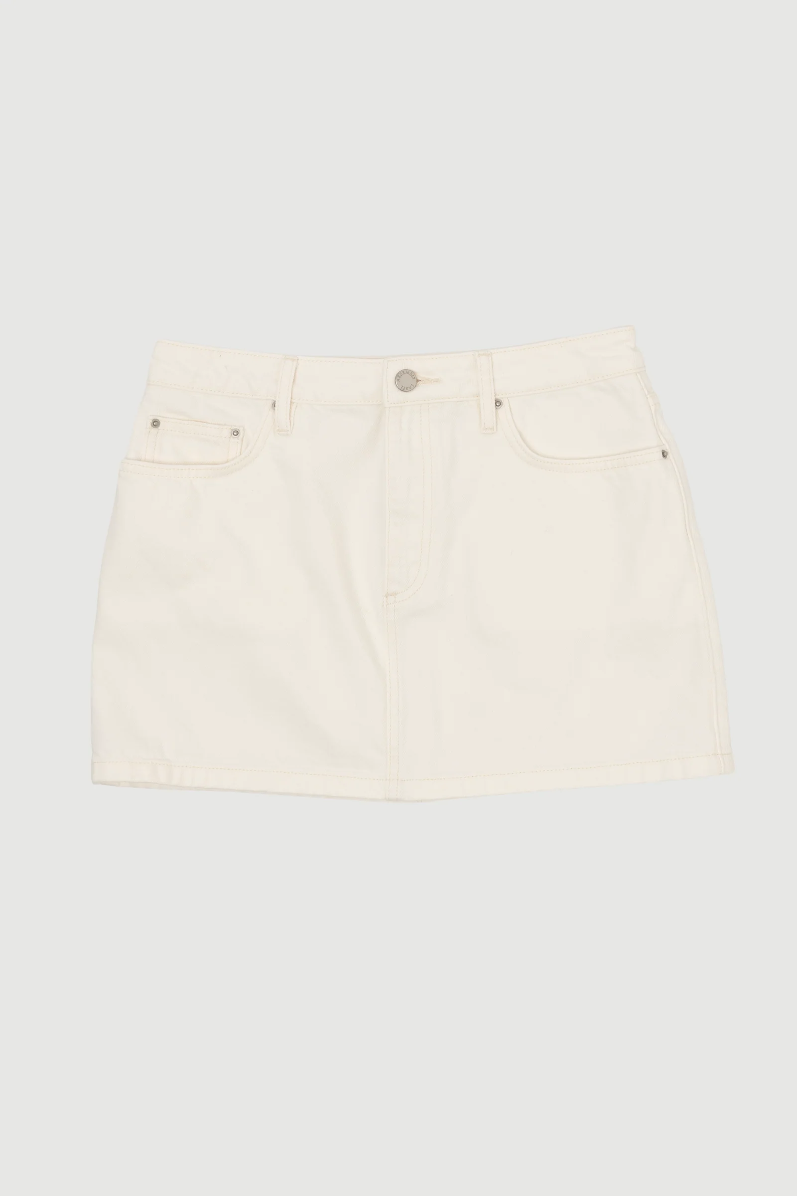 Re-Worn Womens Denim Mini Skirt
