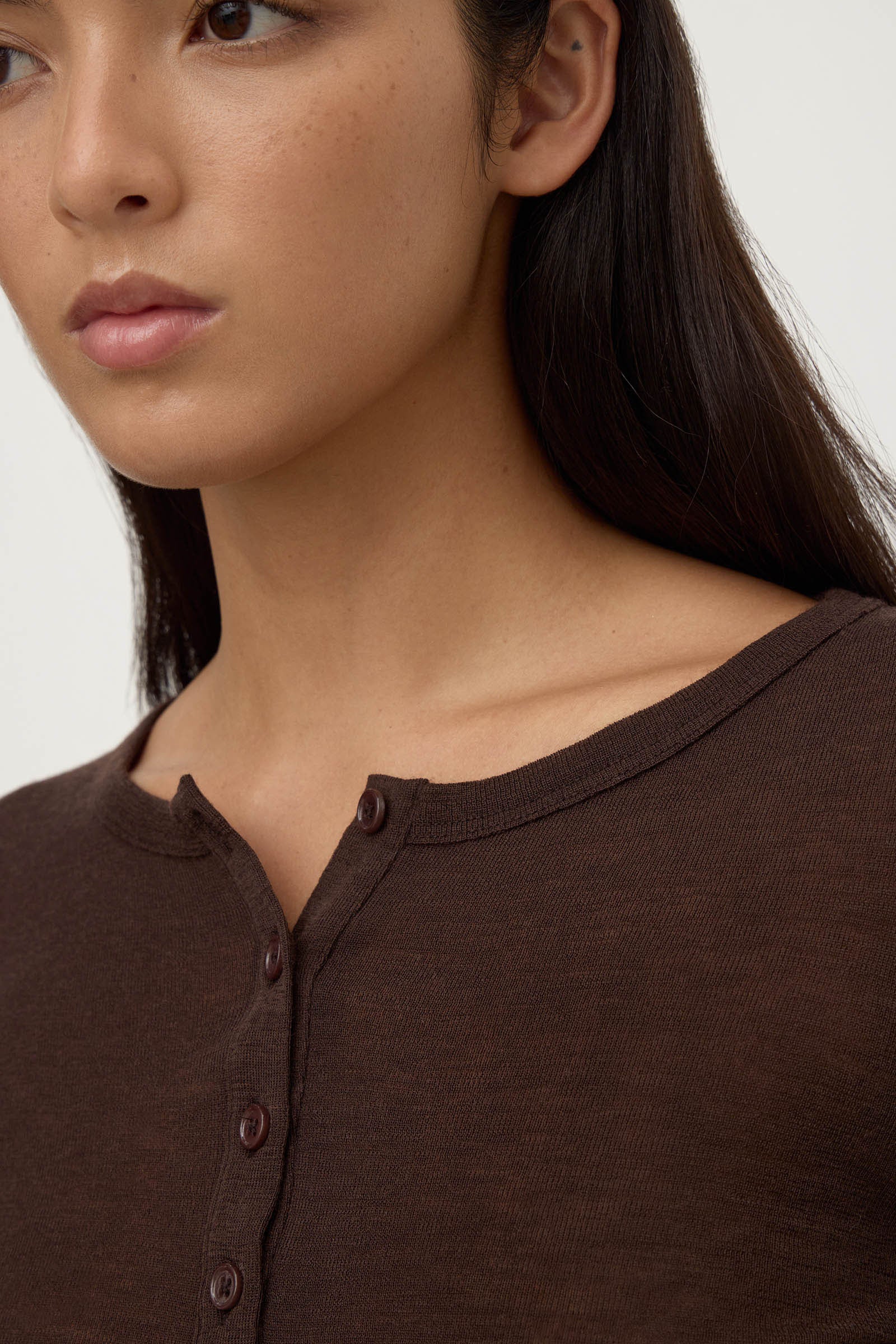 Nora Merino Wool Henley - Image 2