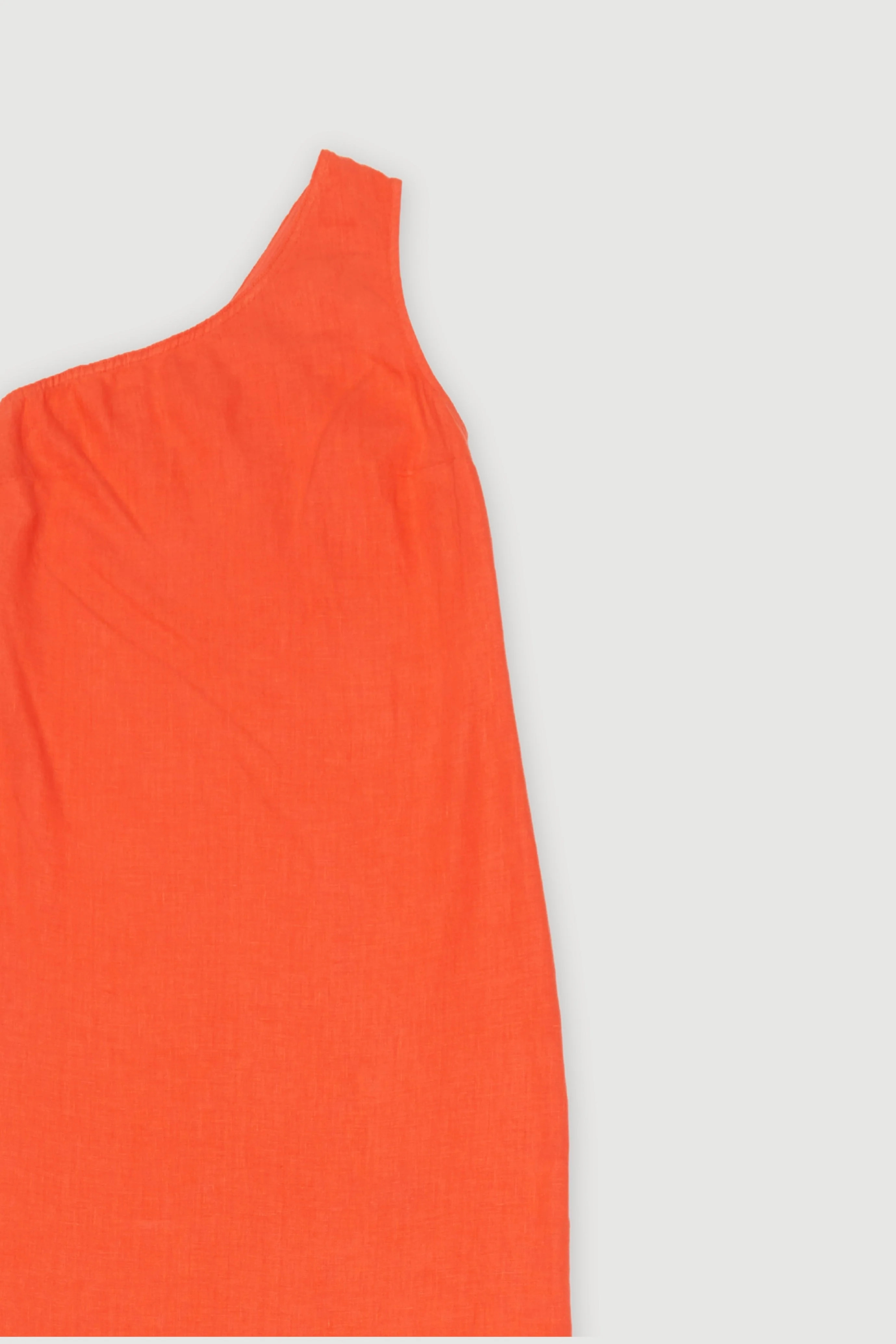 Re-Worn Womens Linen One Shoulder Dress - Image 2