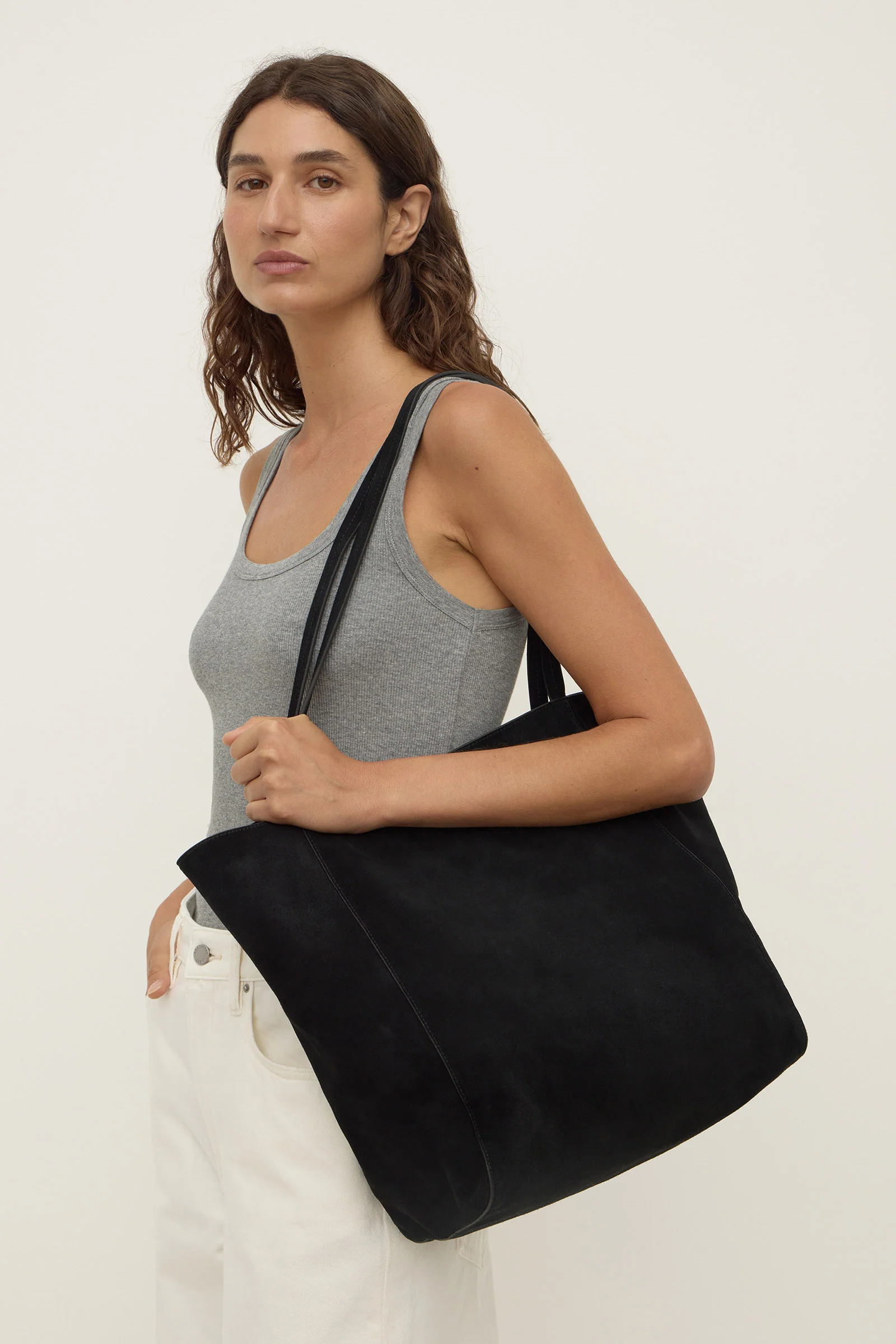 Paige Suede Tote Bag - Image 5