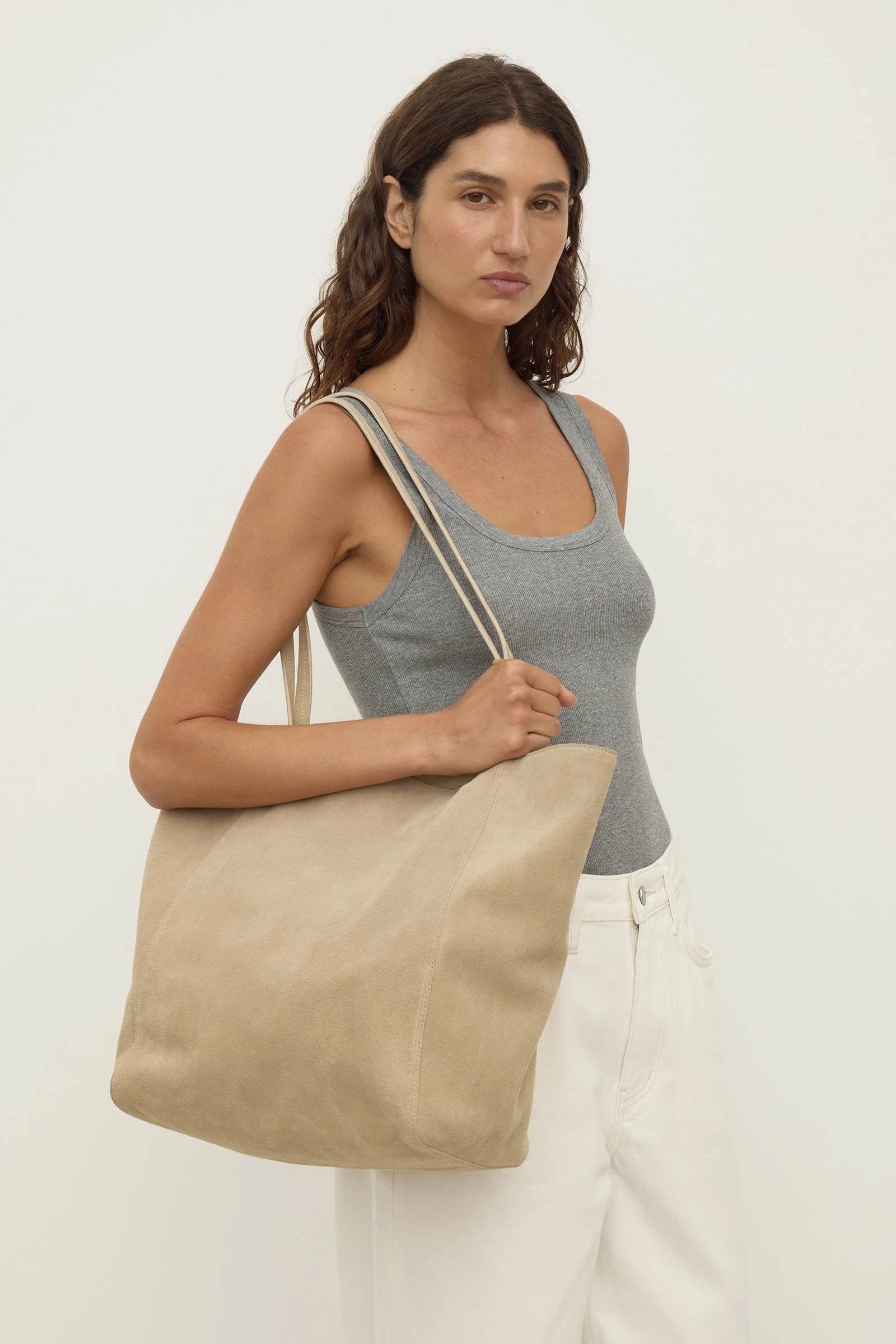 Paige Suede Tote Bag - Image 5