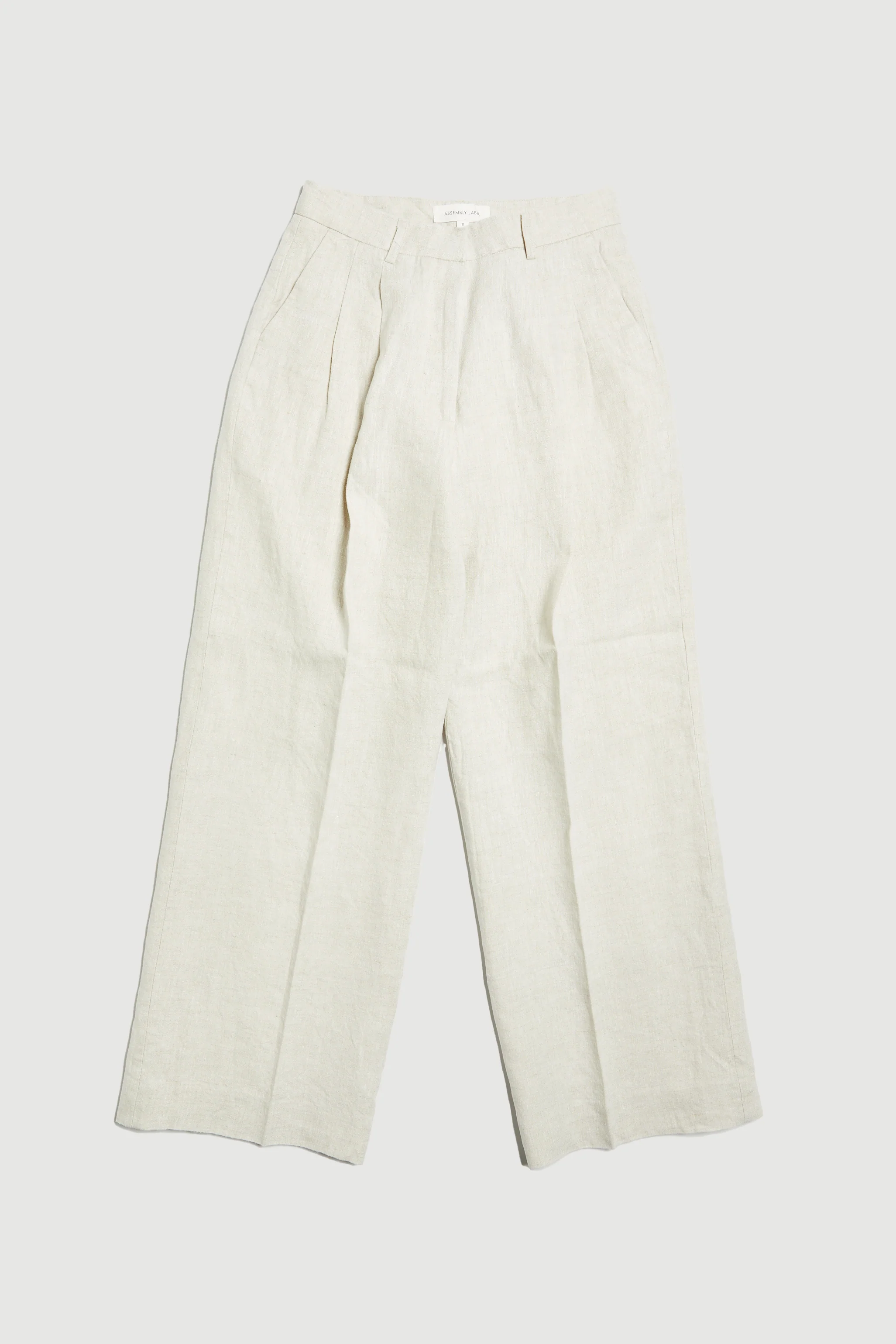 Re-Worn Womens Linen Textured Pant