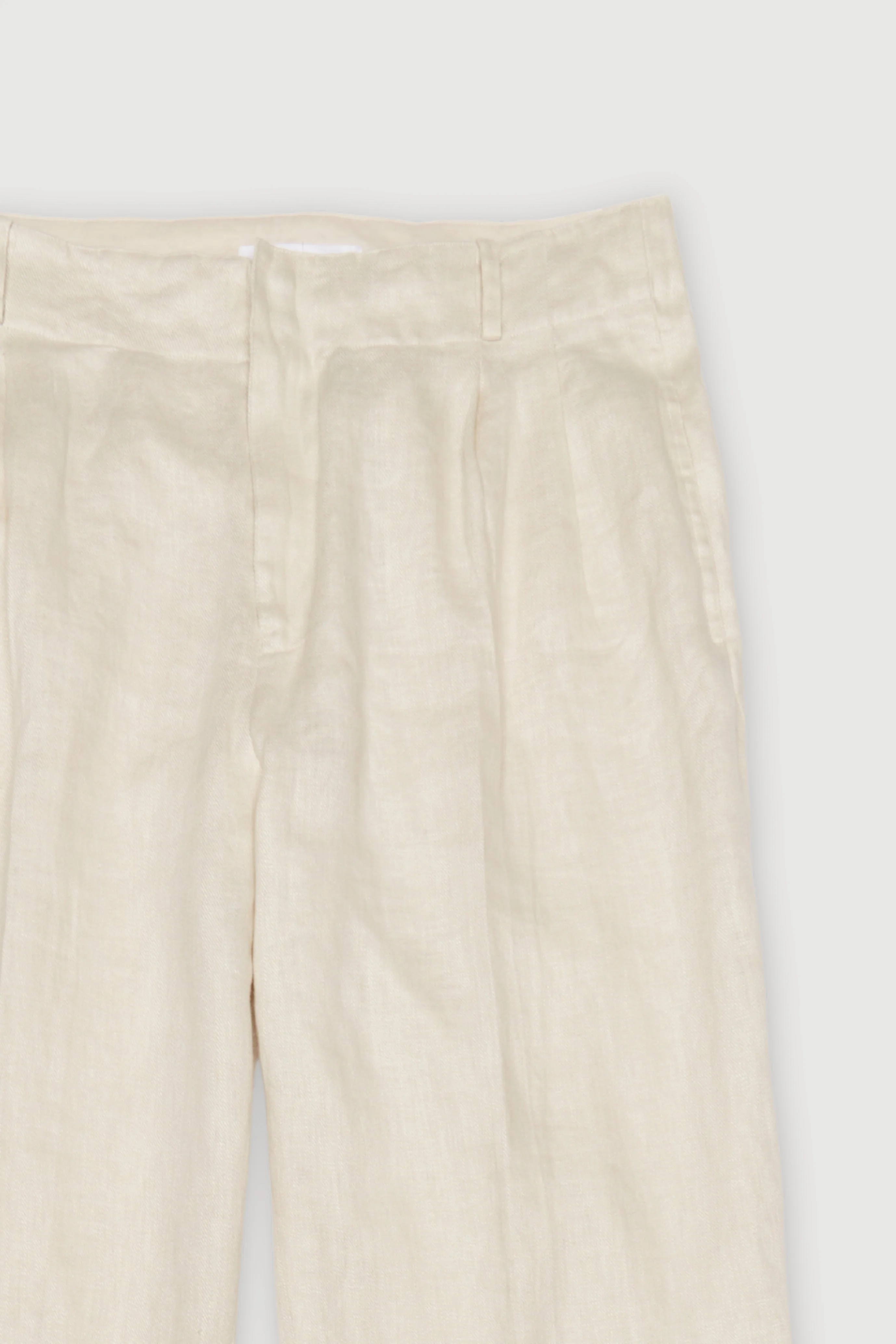 Re-Worn Womens Linen Textured Pant - Image 2