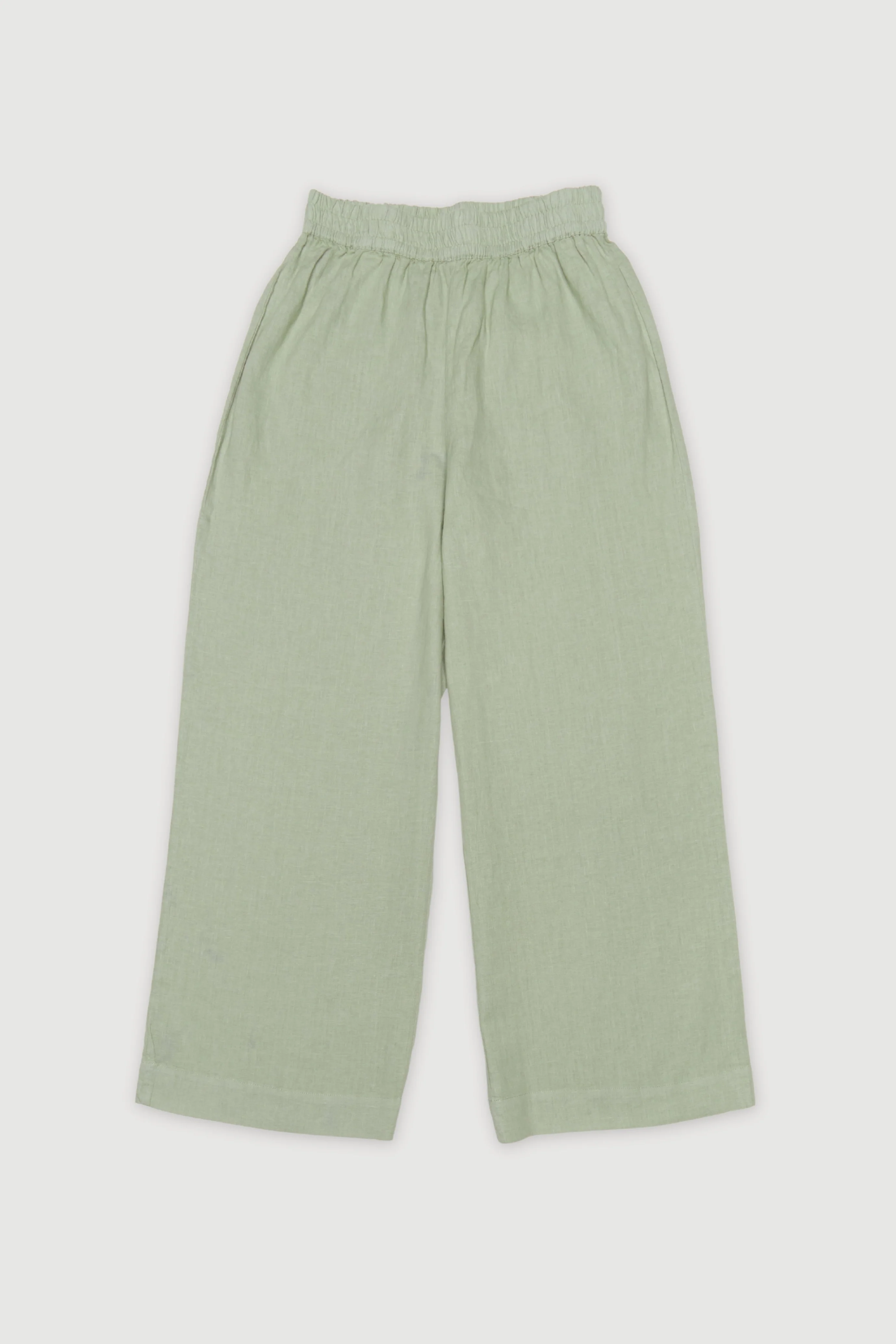 Re-Worn Womens Linen Textured Pant