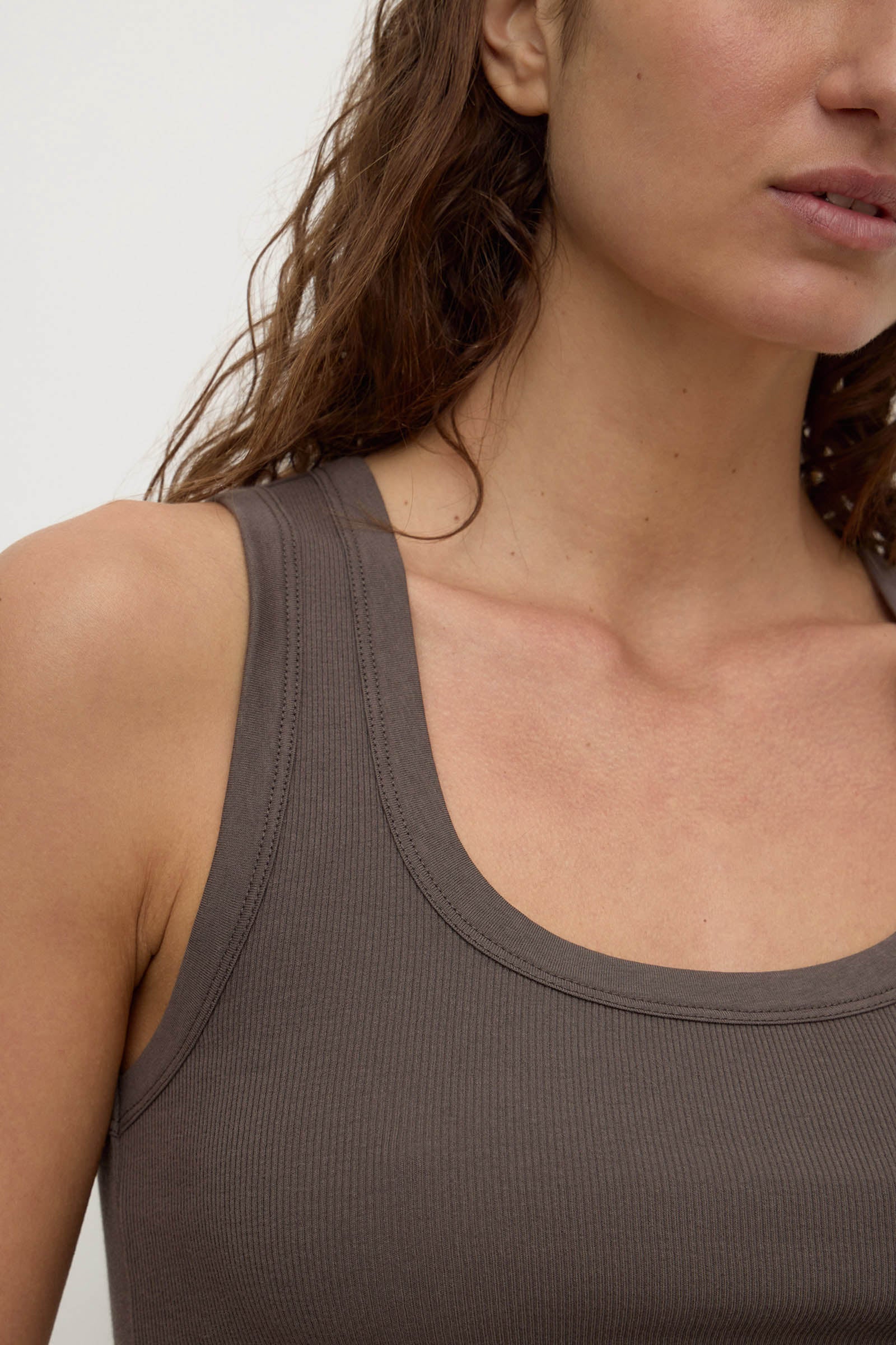 Robyn Scoop Neck Rib Tank - Image 2