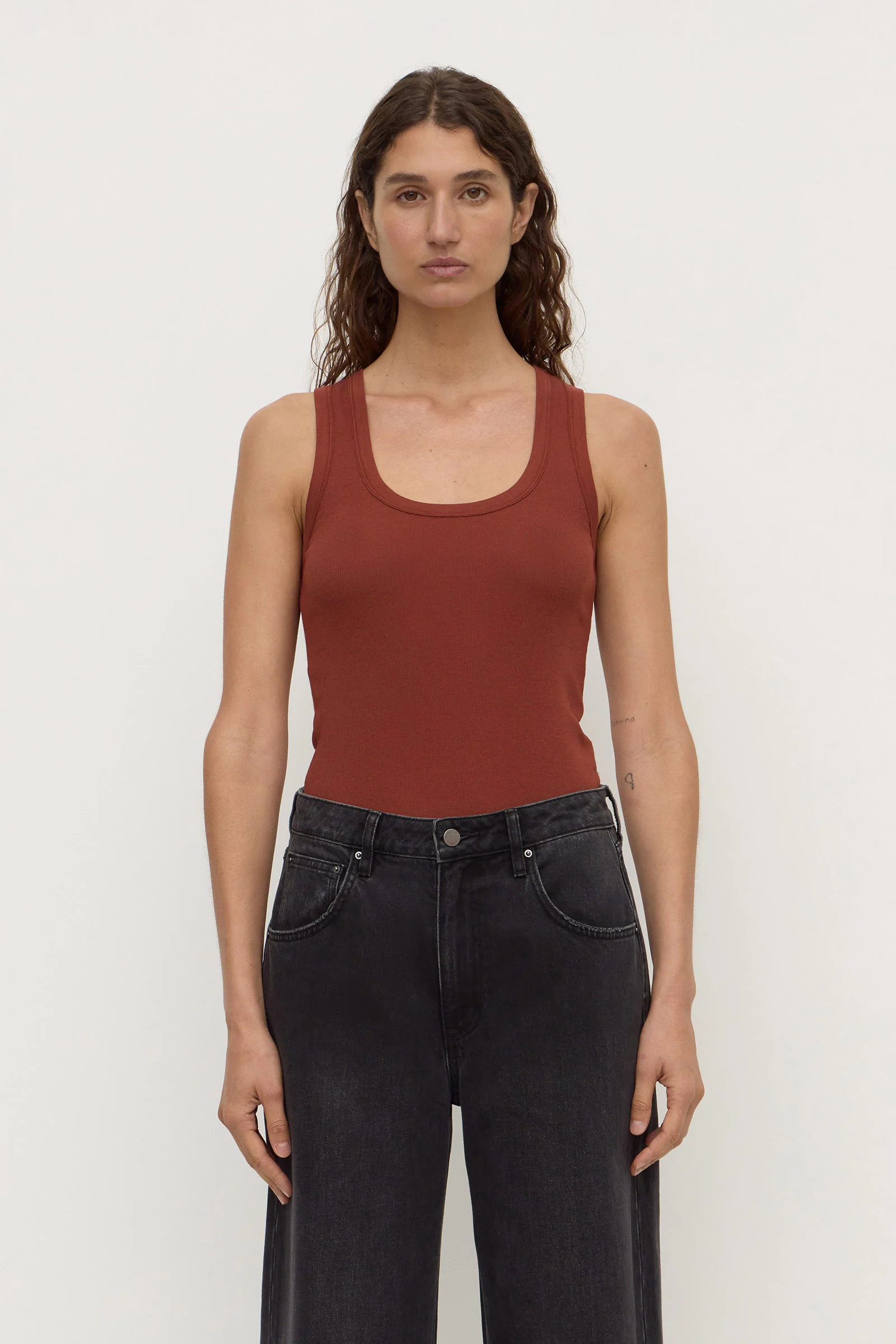 Robyn Scoop Neck Rib Tank