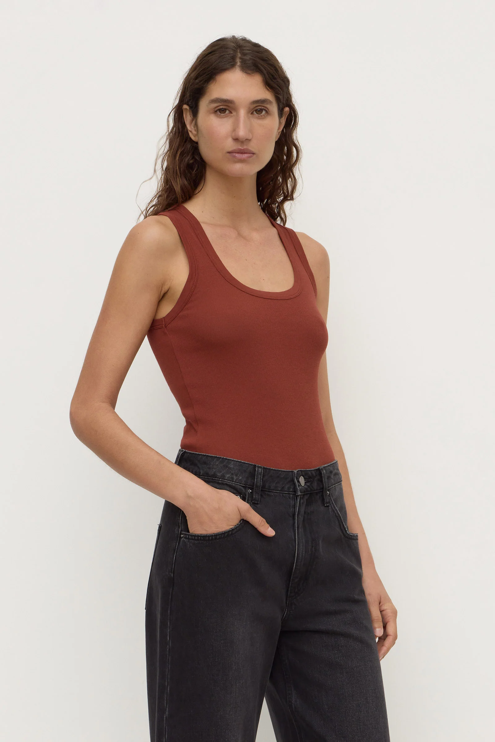 Robyn Scoop Neck Rib Tank - Image 5
