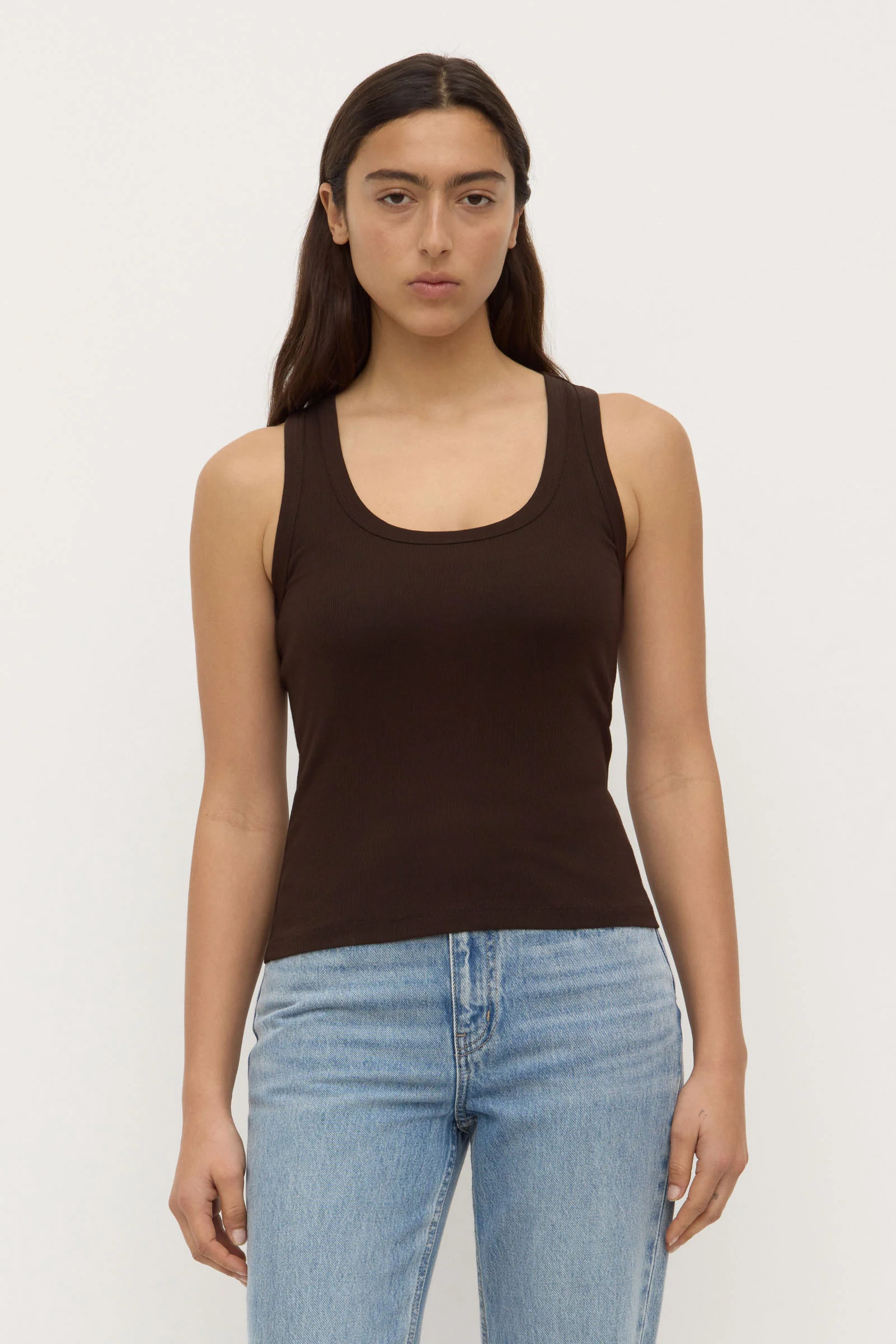 Robyn Scoop Neck Rib Tank
