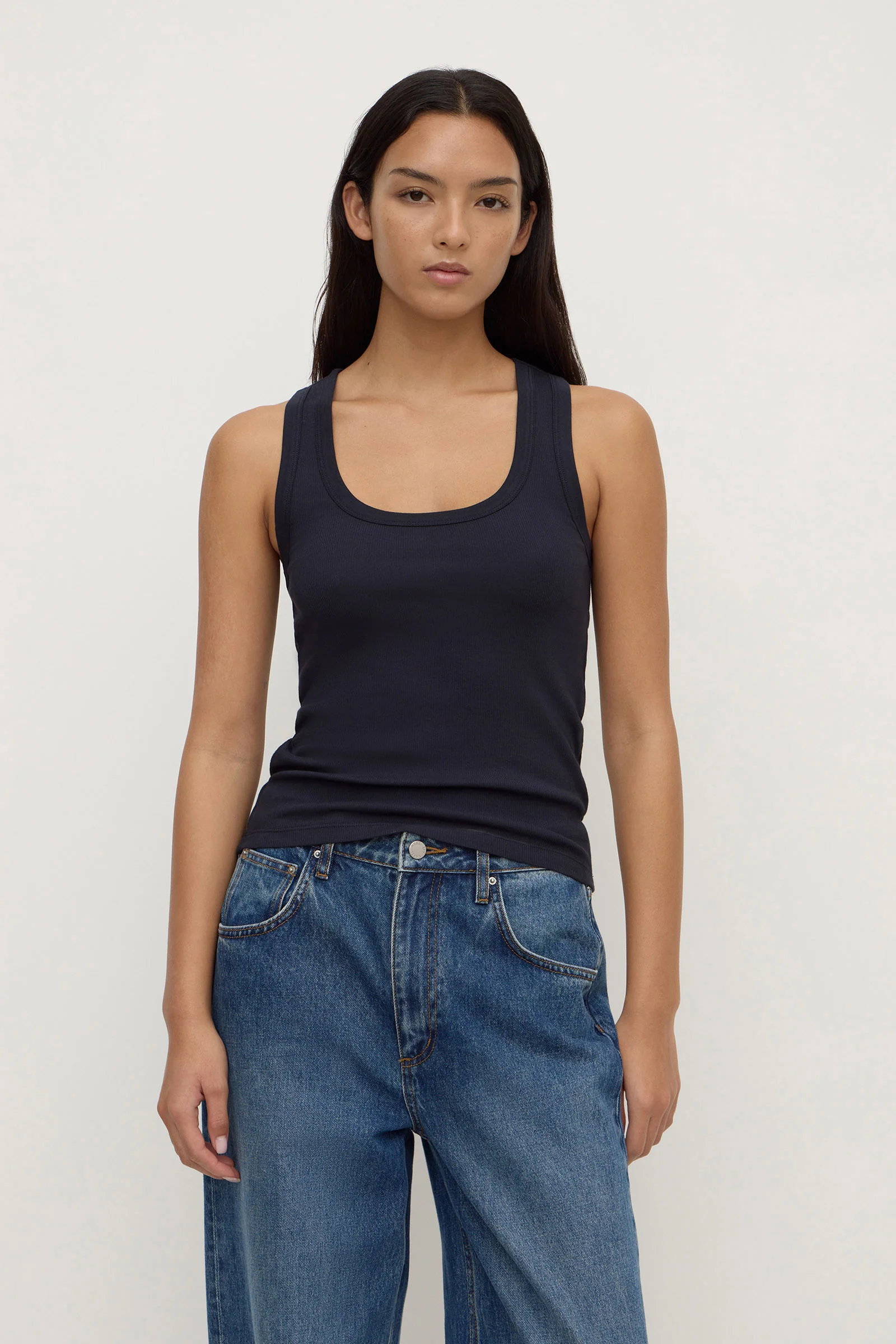 Robyn Scoop Neck Rib Tank