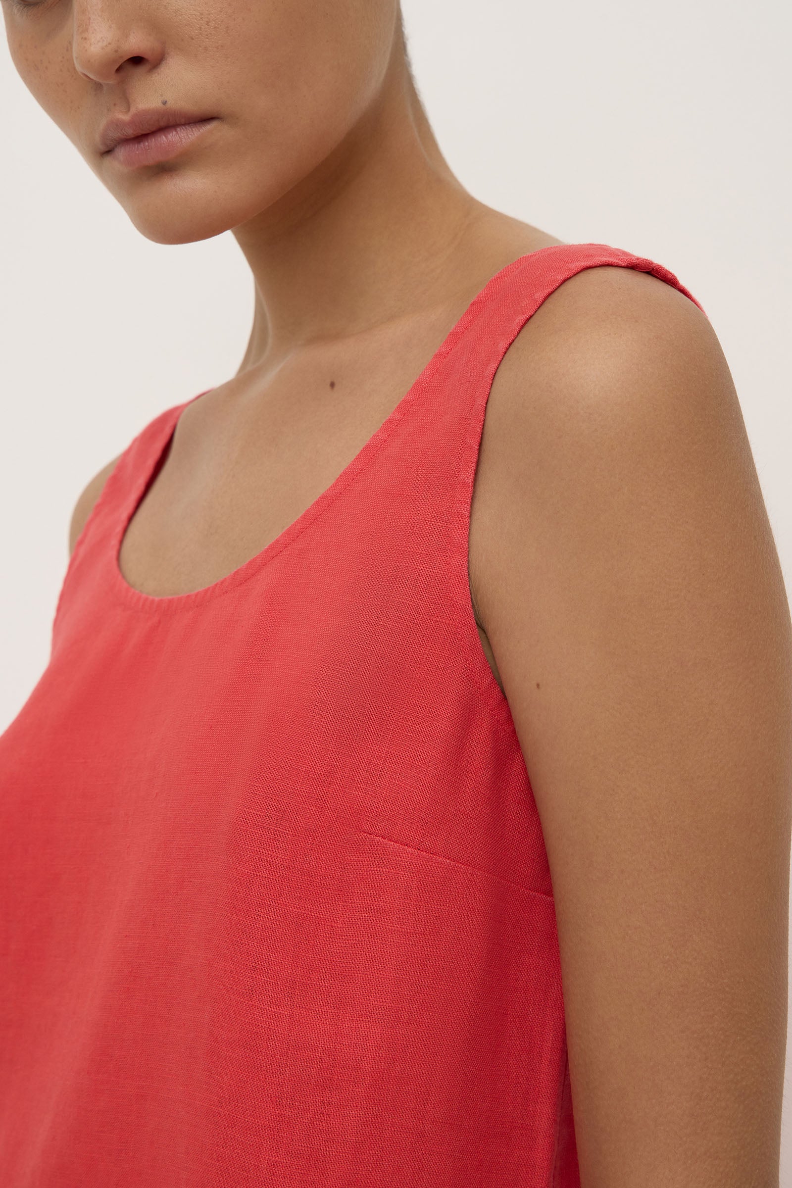 Selma Linen Mini Dress - Image 2