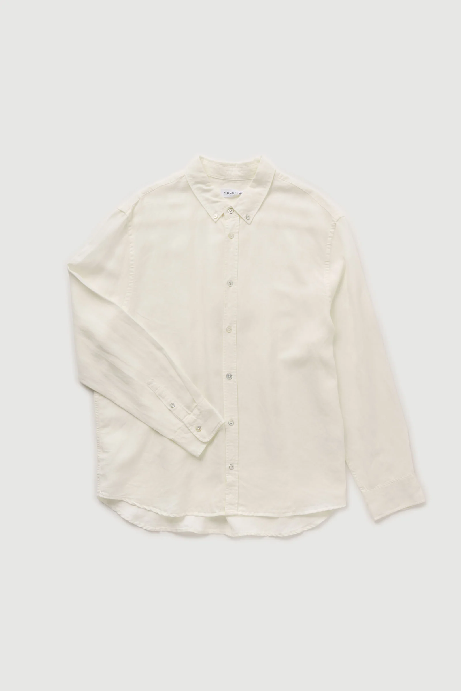Re-Worn Mens Linen Blend Textured Shirt