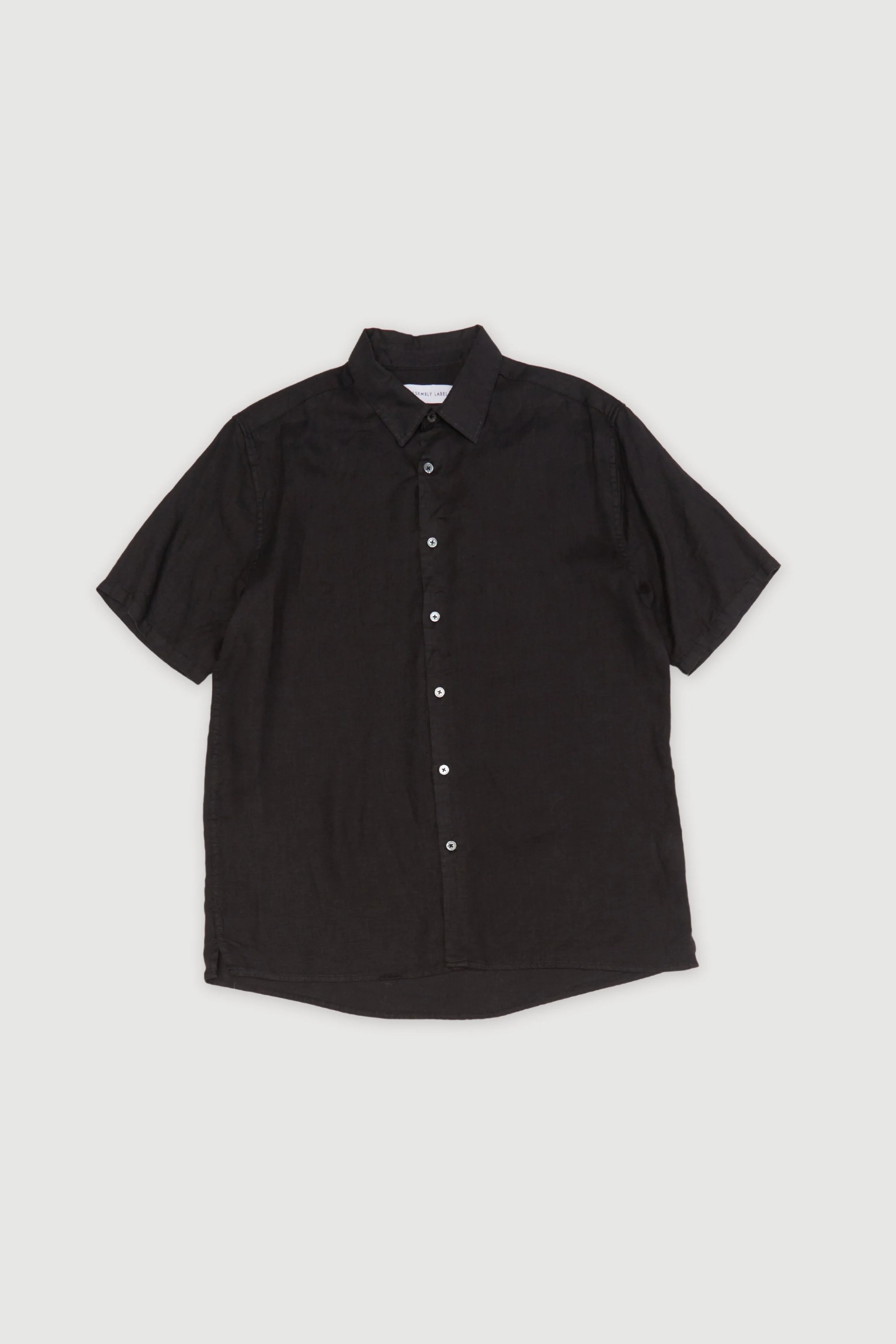 Re-Worn Mens Linen Short Sleeve Shirt