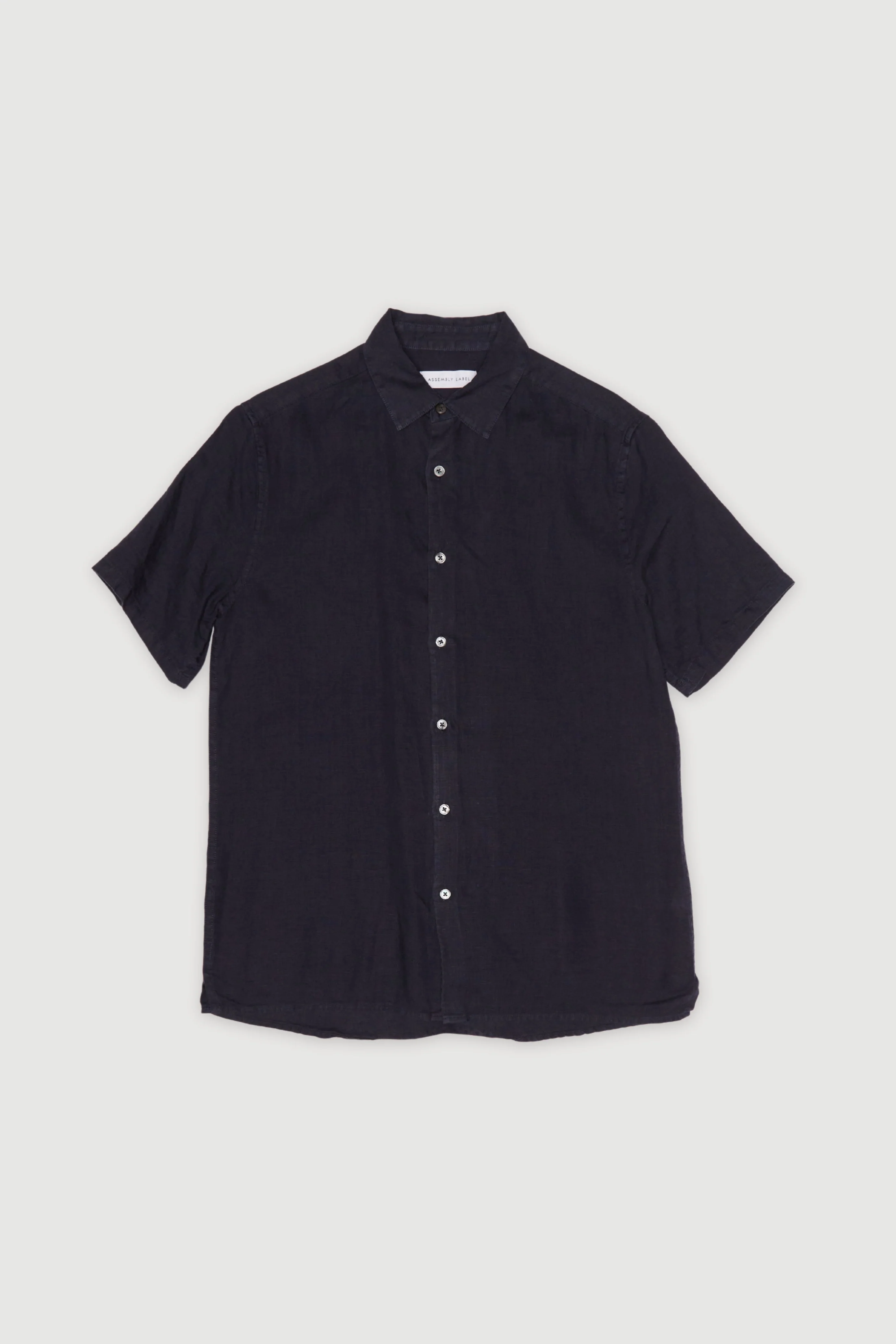 Re-Worn Mens Linen Short Sleeve Shirt