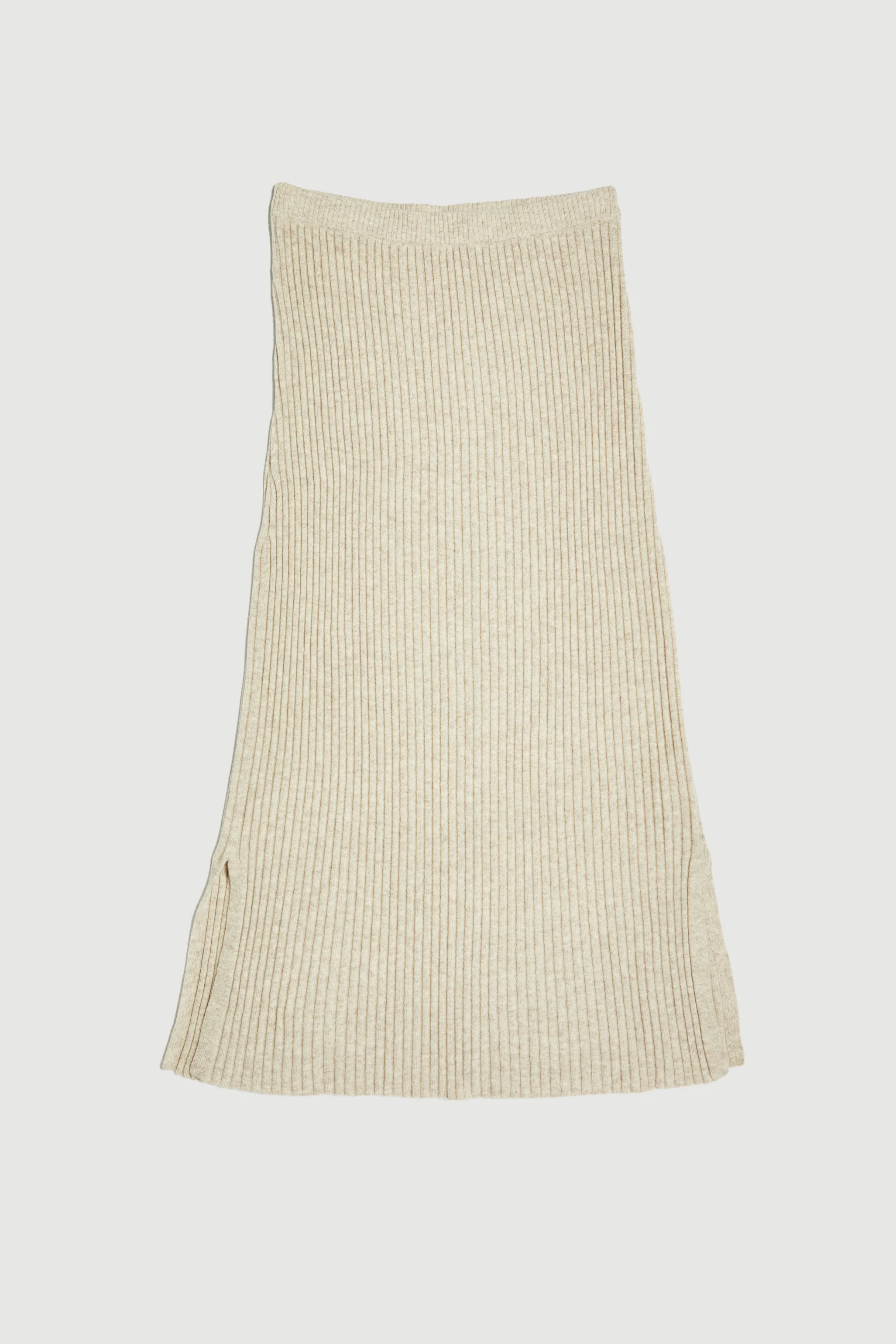 Re-Worn Womens Cashmere Blend Textured Skirt