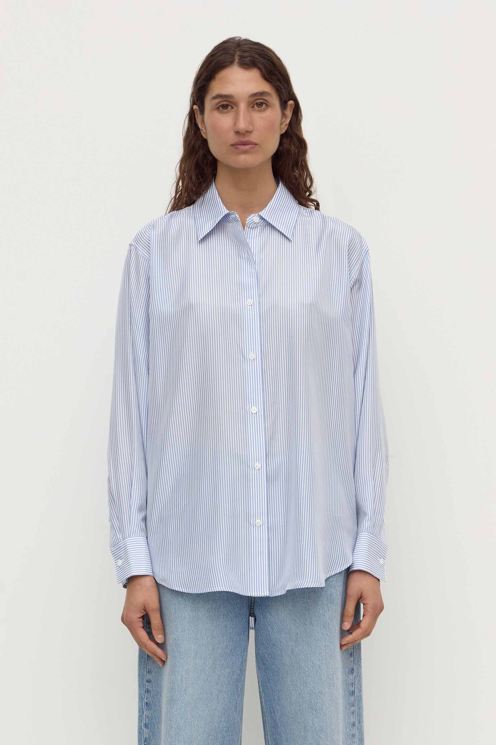 Spencer Stripe Silk Shirt