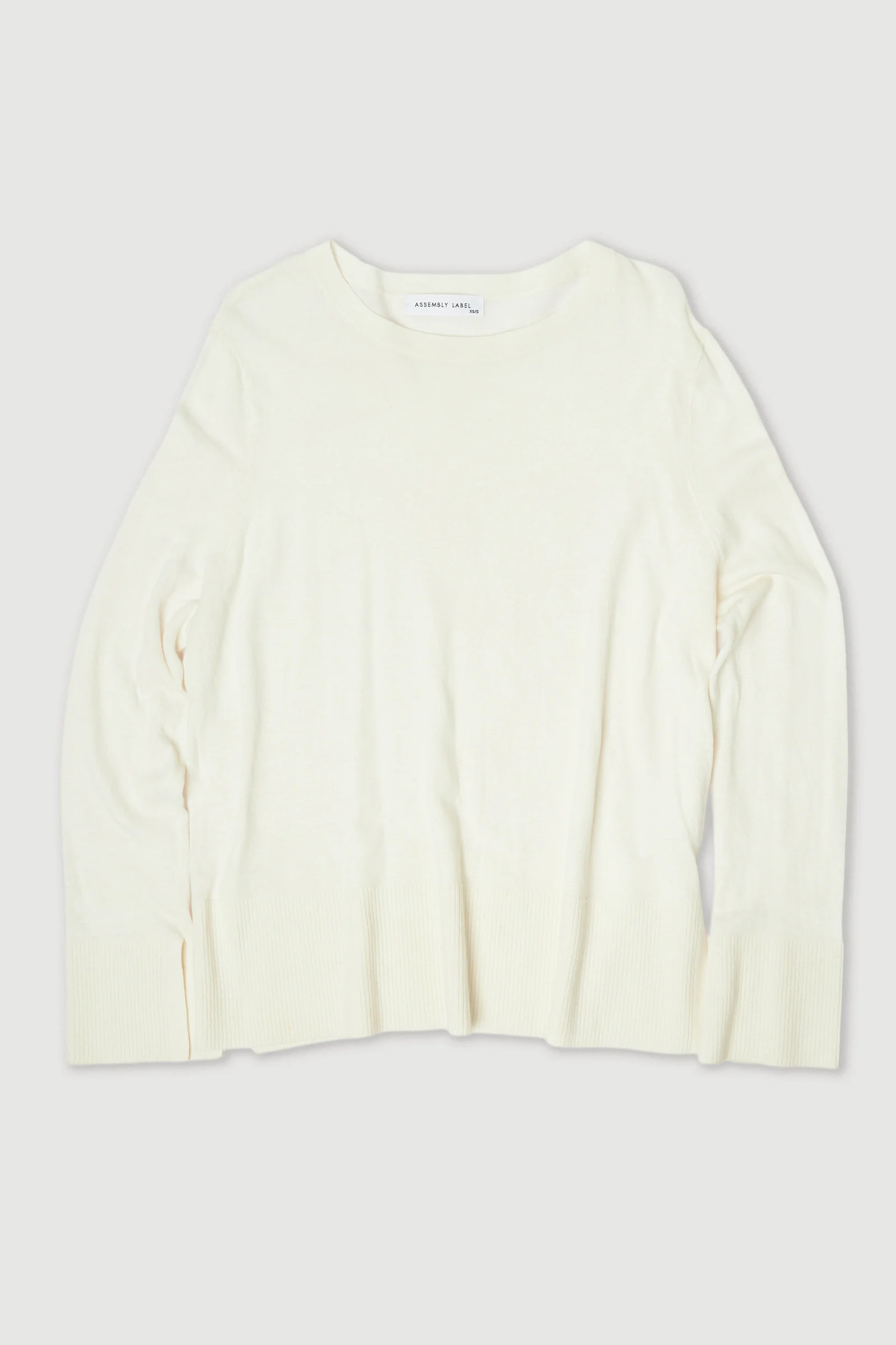 Re-Worn Womens Linen Blend Textured Sweater