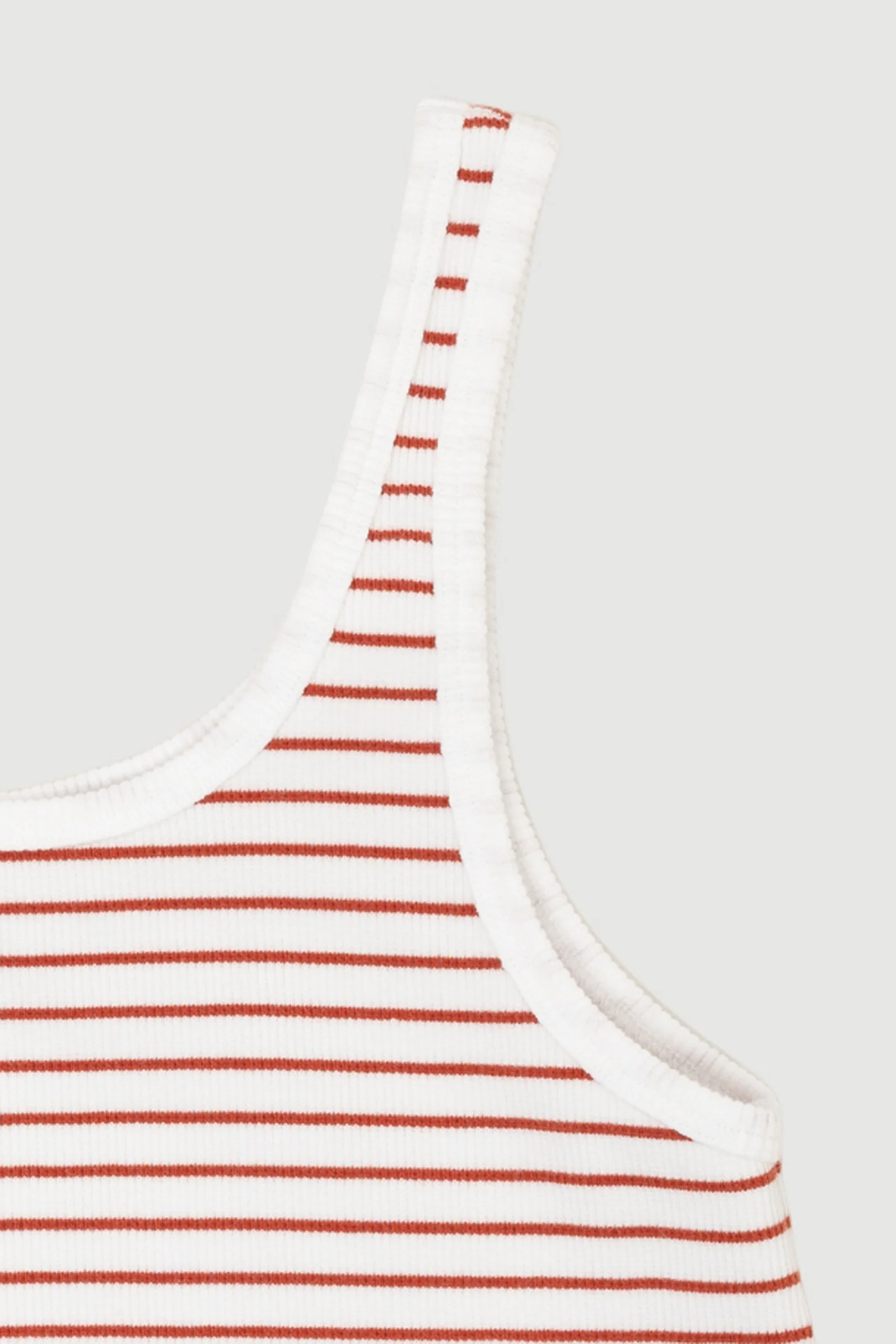 Re-Worn Womens Organic Cotton Yarn Blend Stripe Tank - Image 2