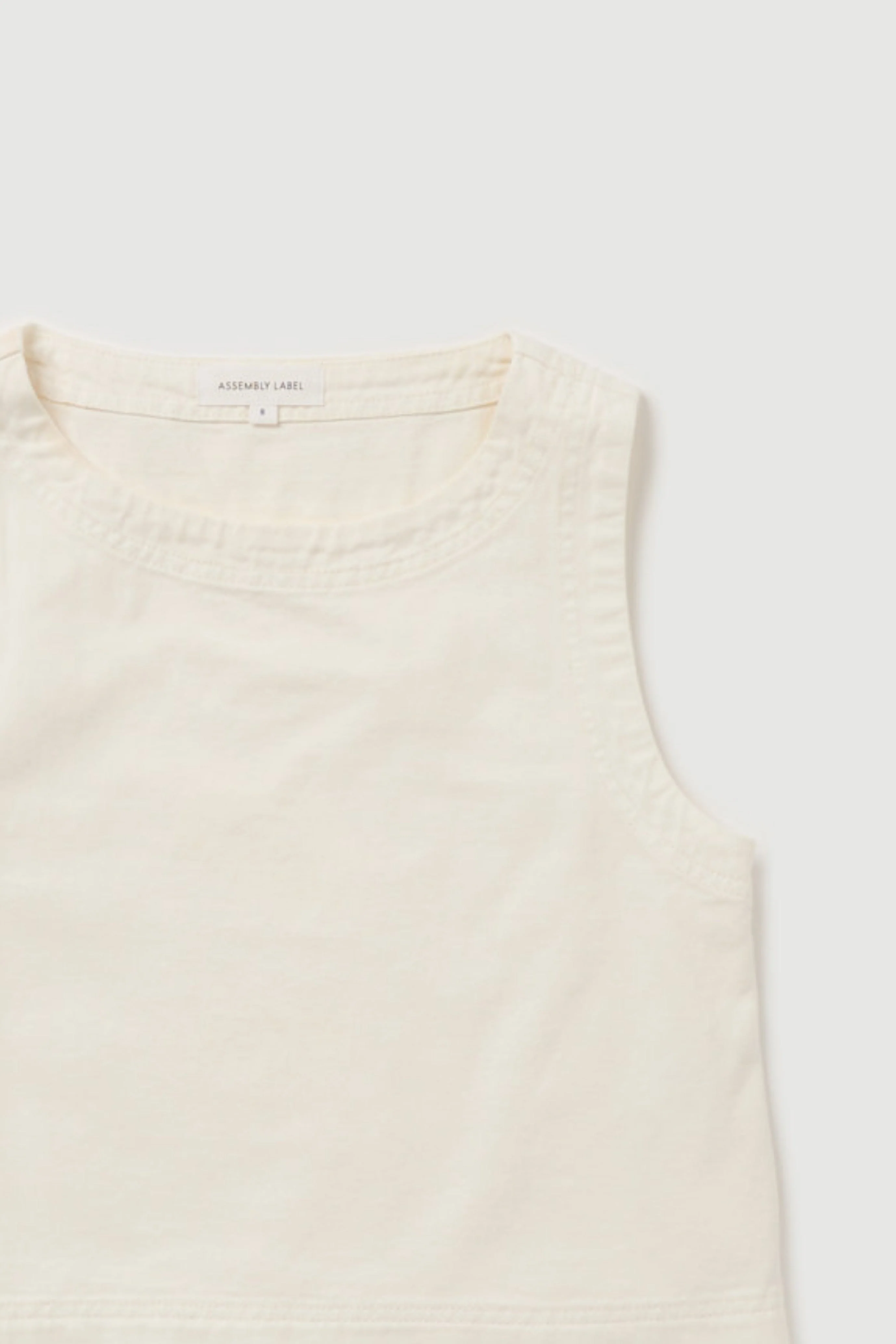 Re-Worn Womens Cotton Textured Tank - Image 2