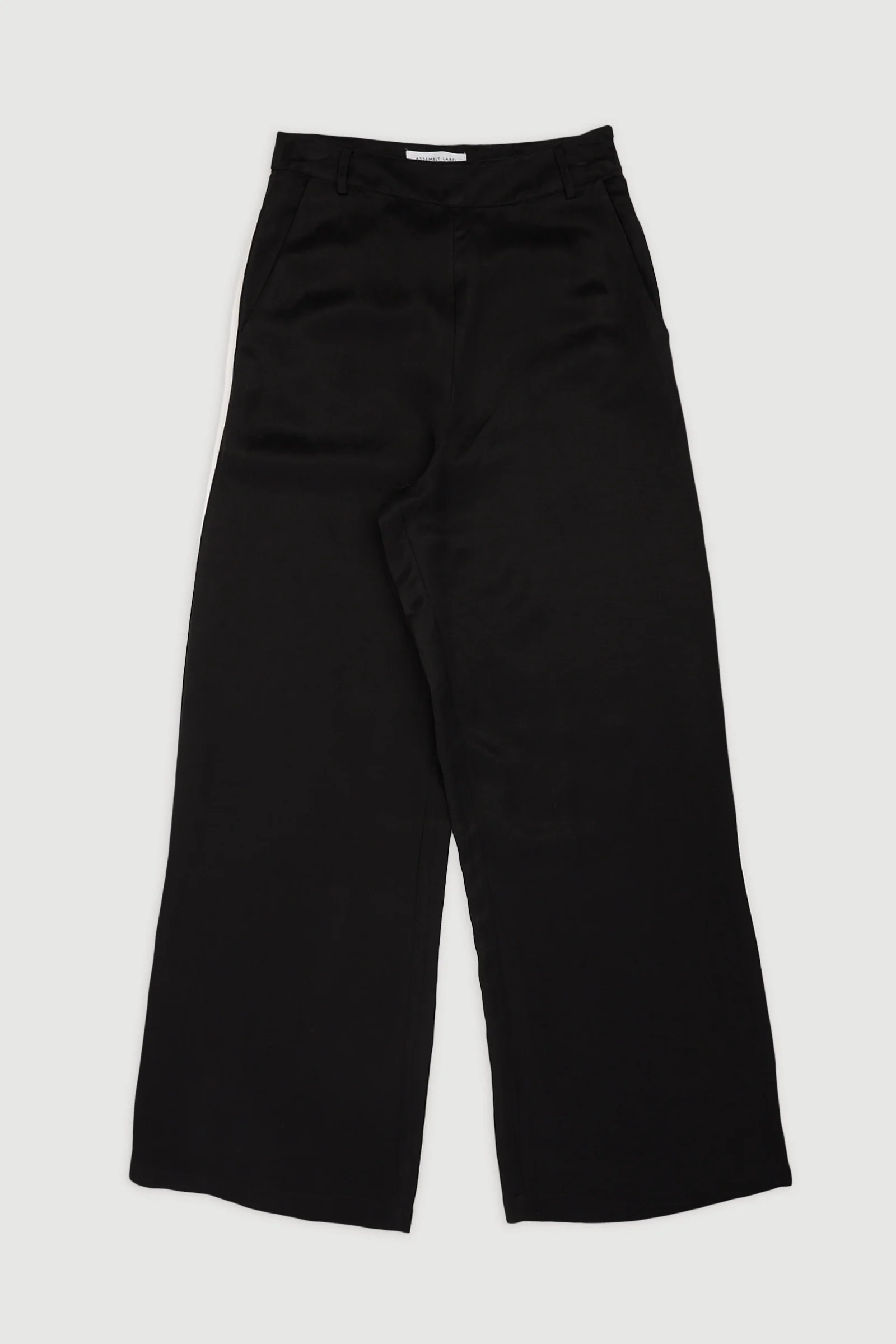 Re-Worn Womens Linen Blend Wide Leg Pant