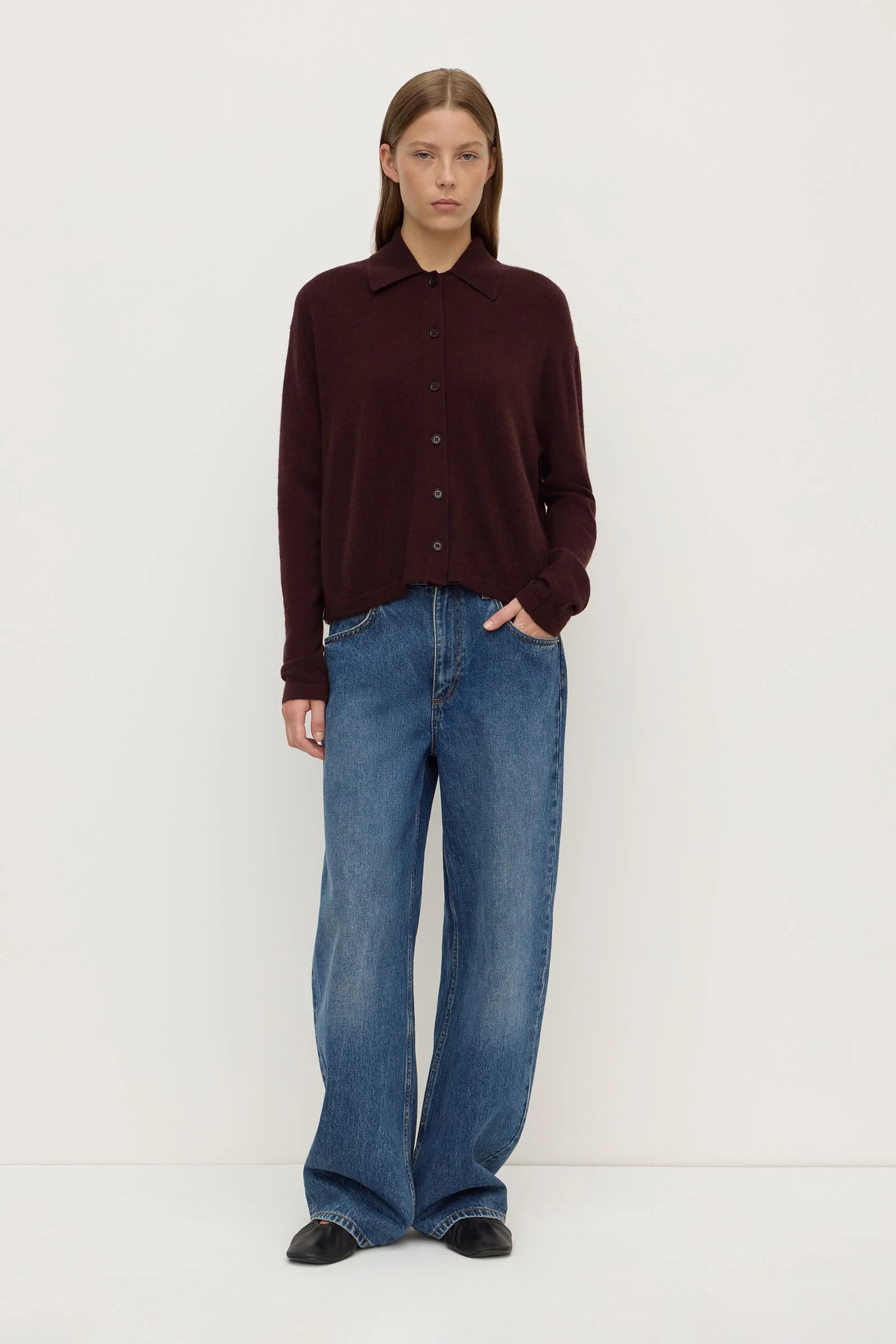 Wool Cashmere Knit Cardigan - Image 4
