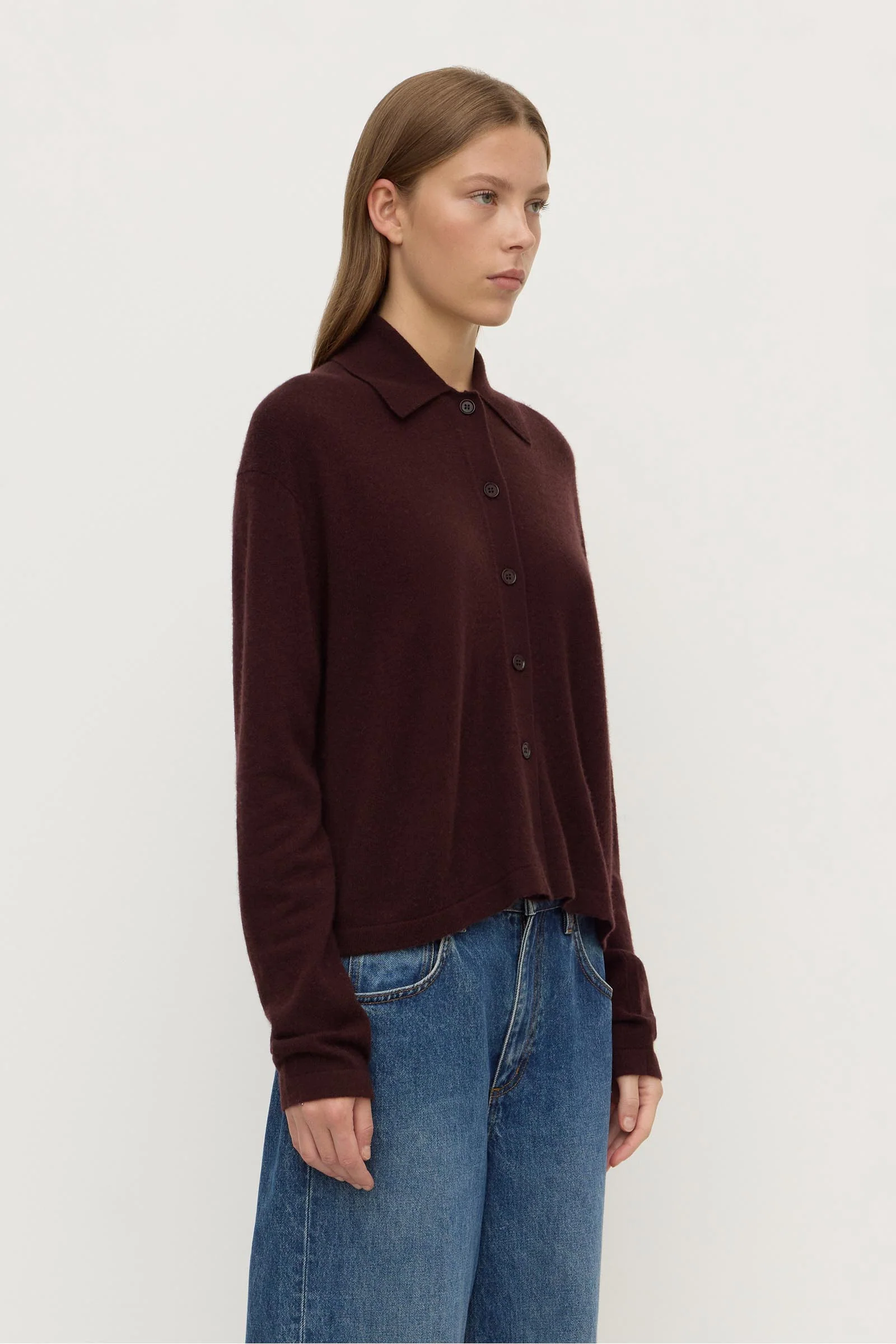 Wool Cashmere Knit Cardigan - Image 5